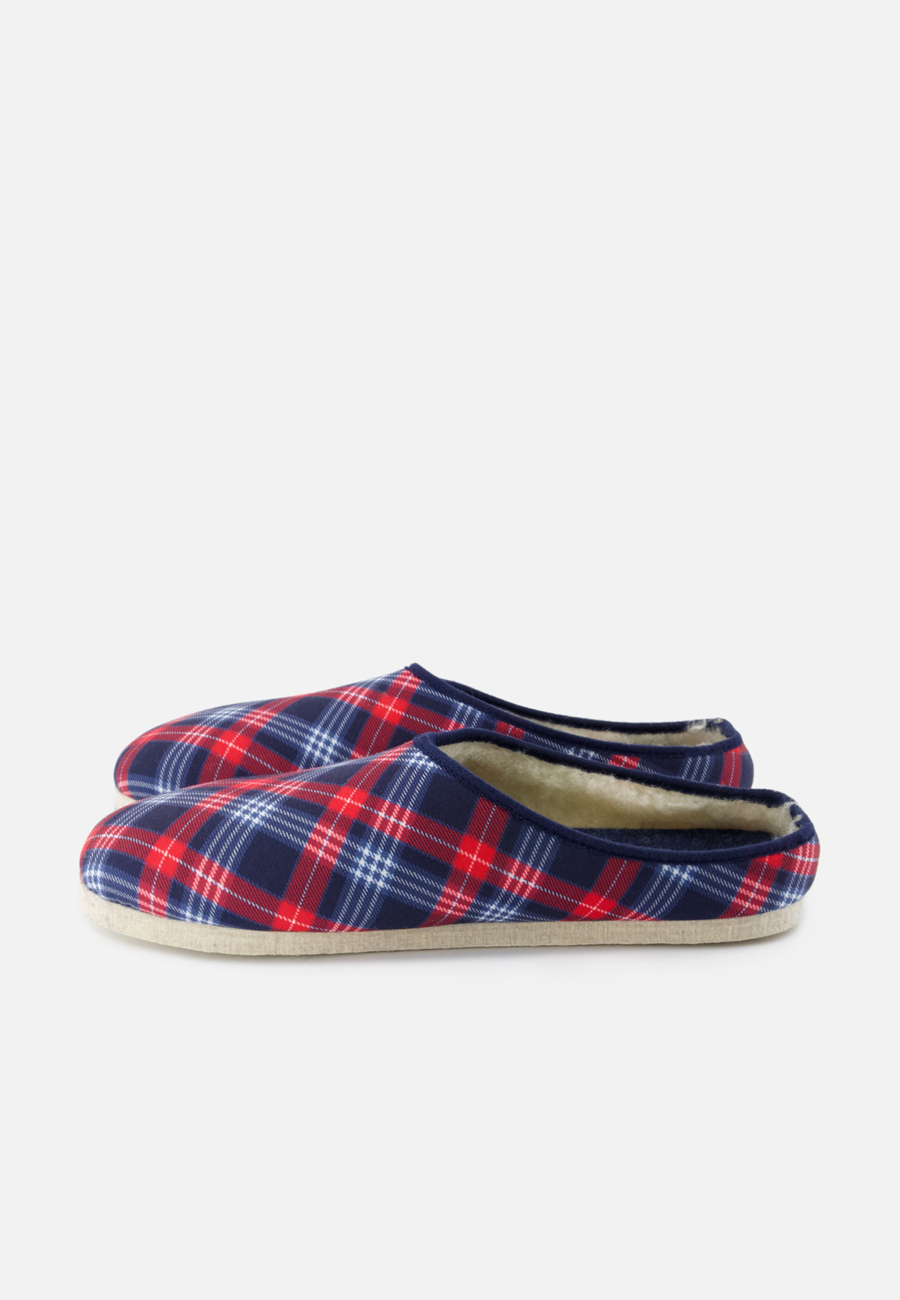 Chaussons d'intérieur en laine - Claudio Tartan