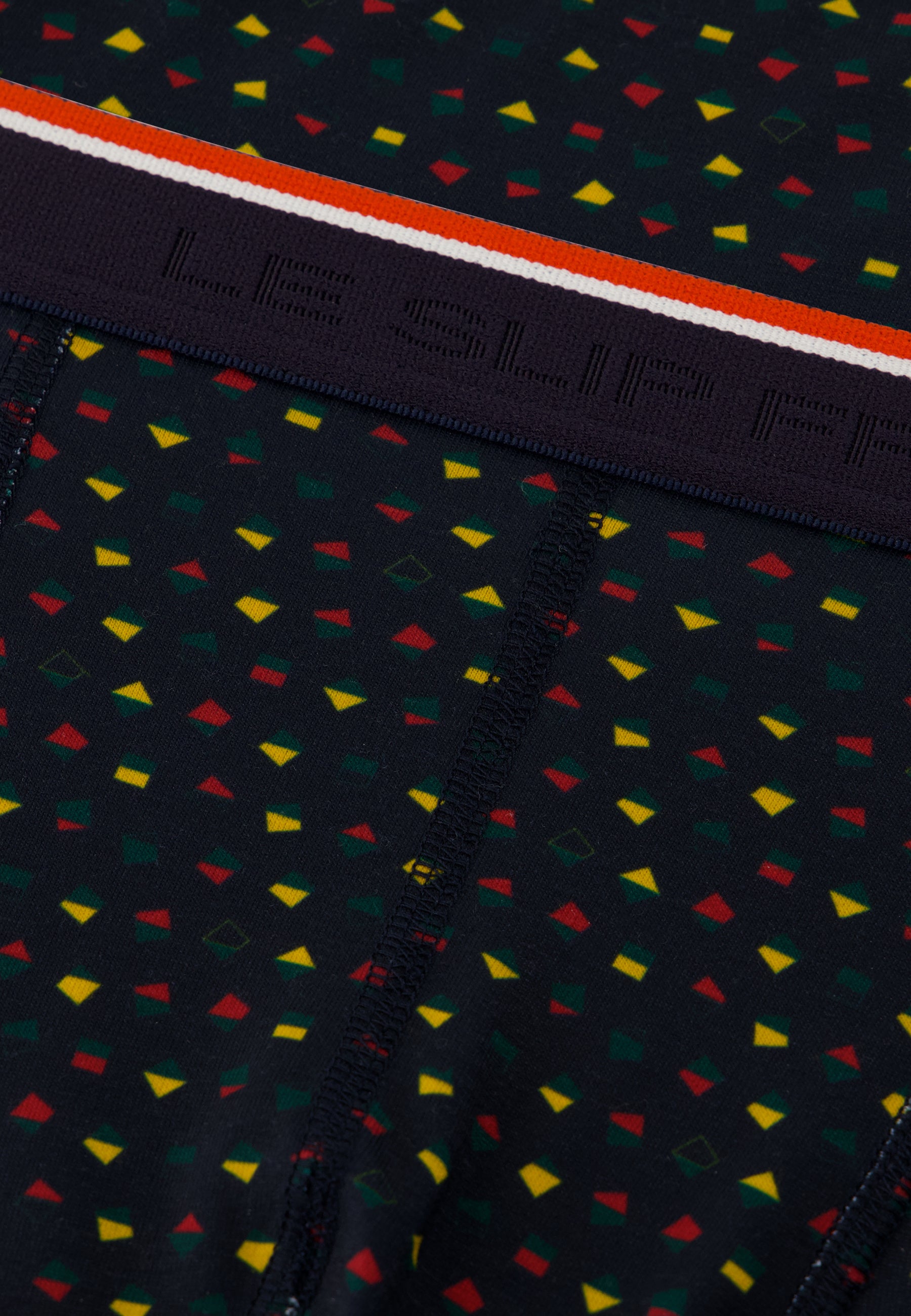 Fir green boxer shorts with geometric print - Marius Petits Carres Vert Sapin