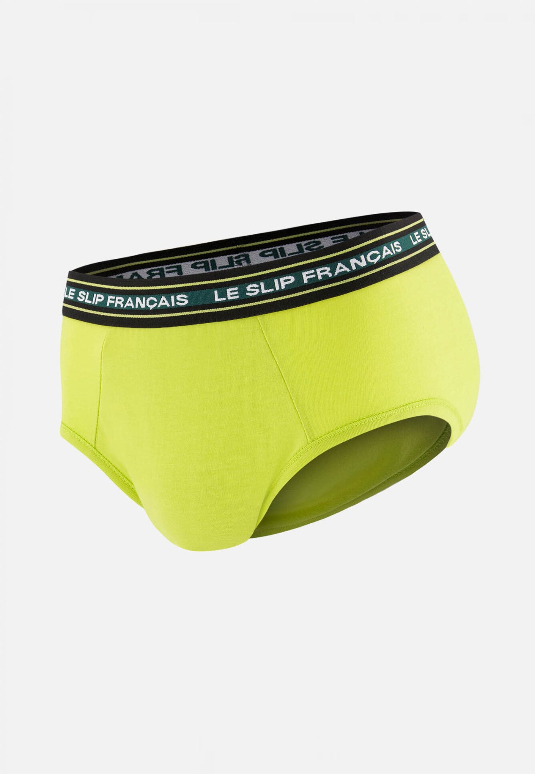Slip jaune en coton - Intrépide Jaune Anis