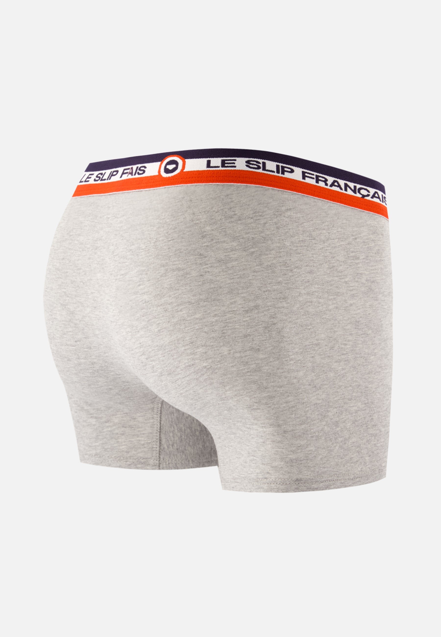 Boxer gris chiné en coton - Invulnérable Gris Chiné