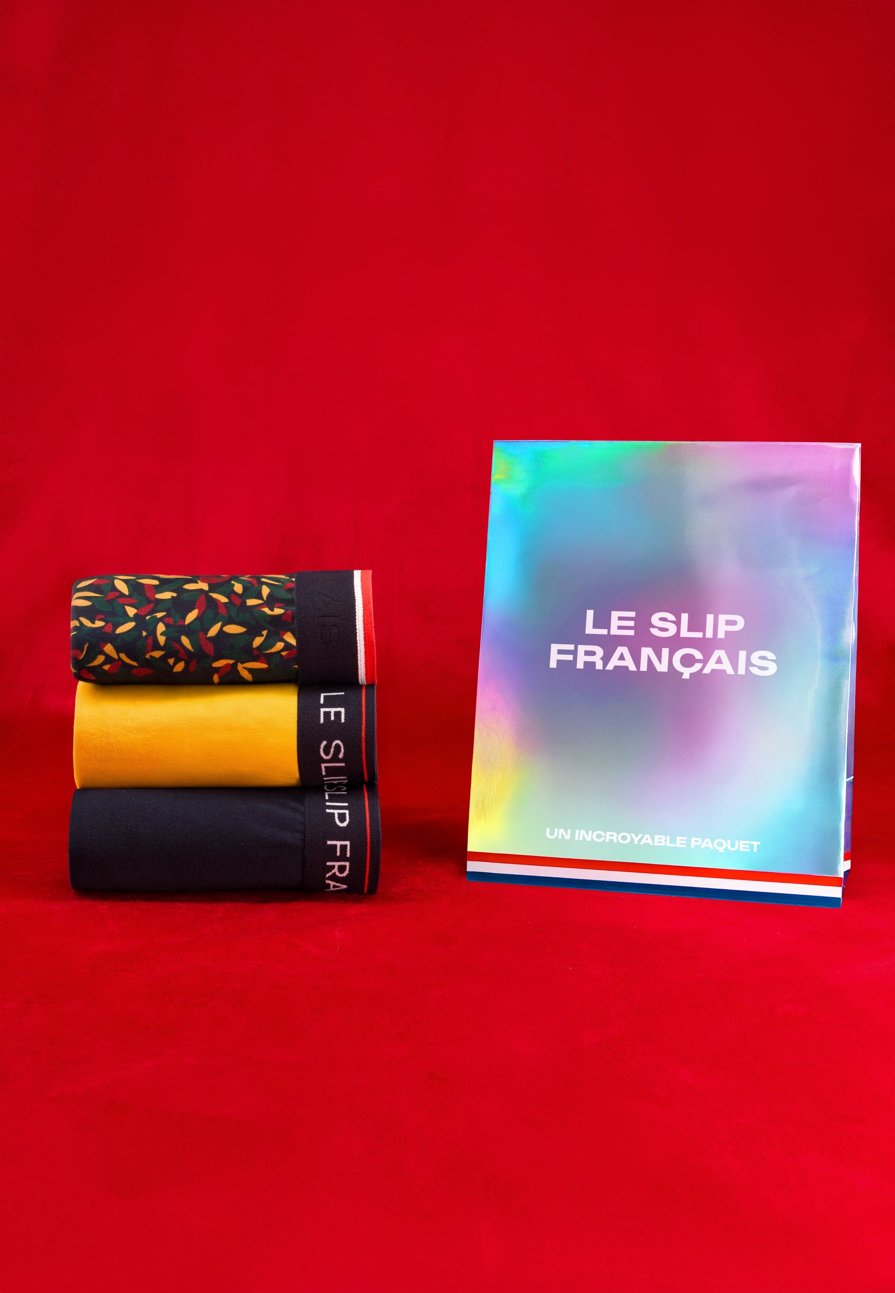 Pack of 3 cotton briefs - Navy, Fir Green, Mustard briefs