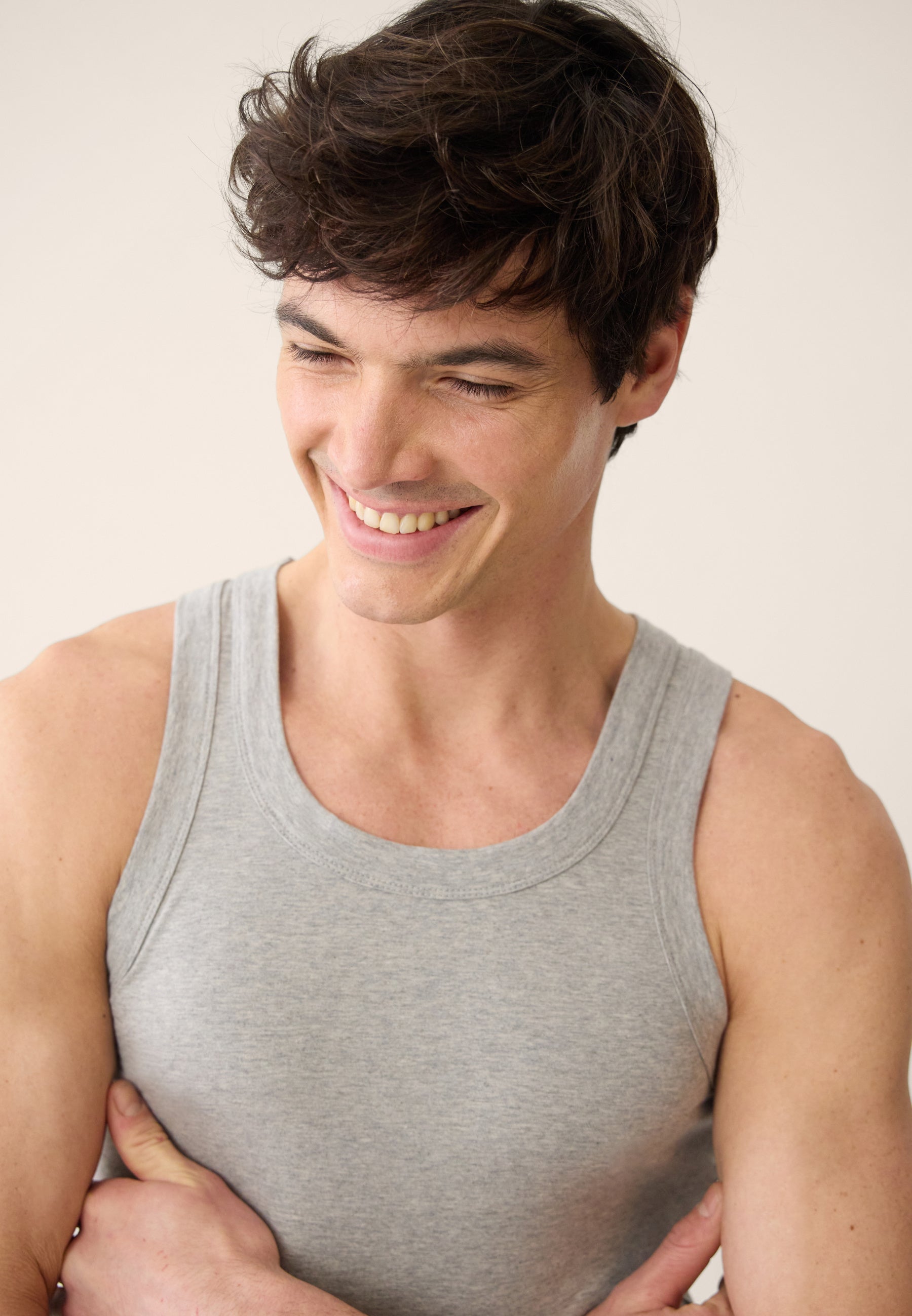 Débardeur homme gris en coton - Fulminant Gris Chine