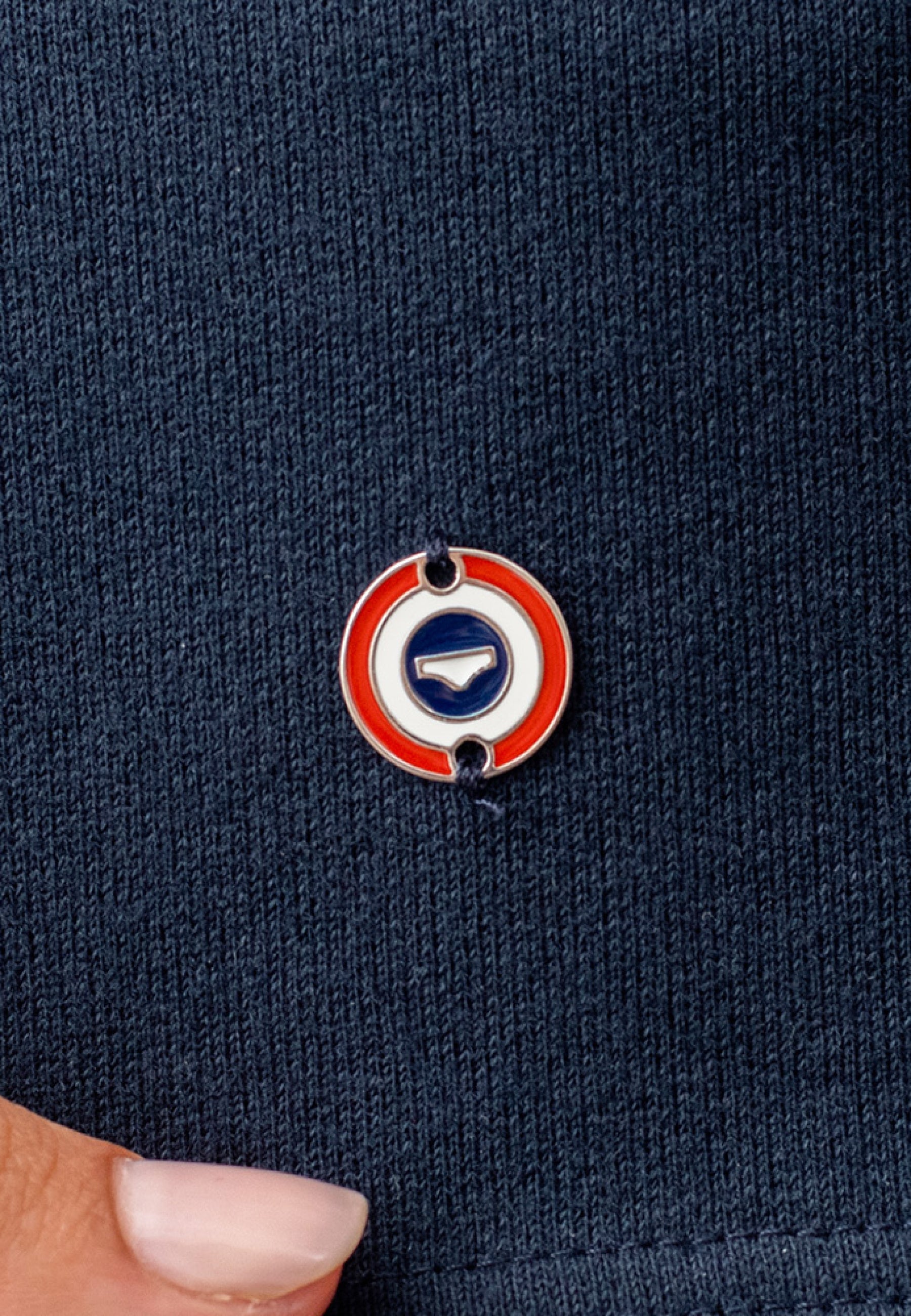 Sweat-shirt floqué en coton - La Cassandre Marine