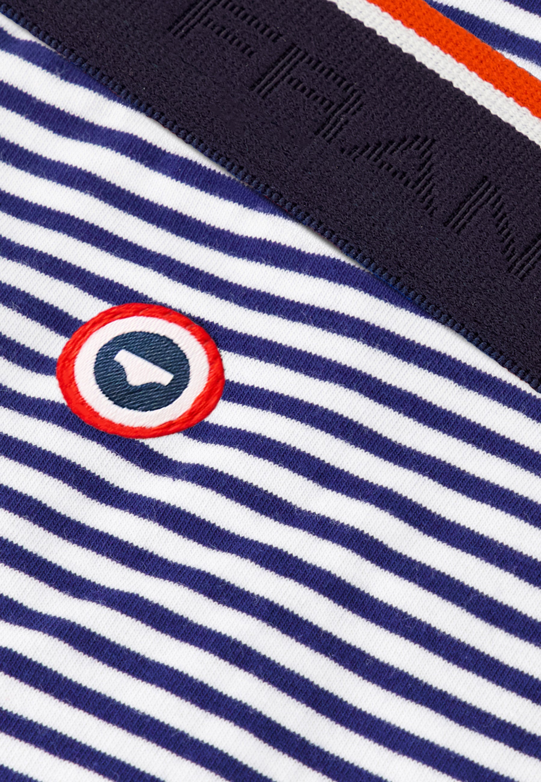 Boxer marinière bleu en coton - Marius Mariniere Lsf Bleu