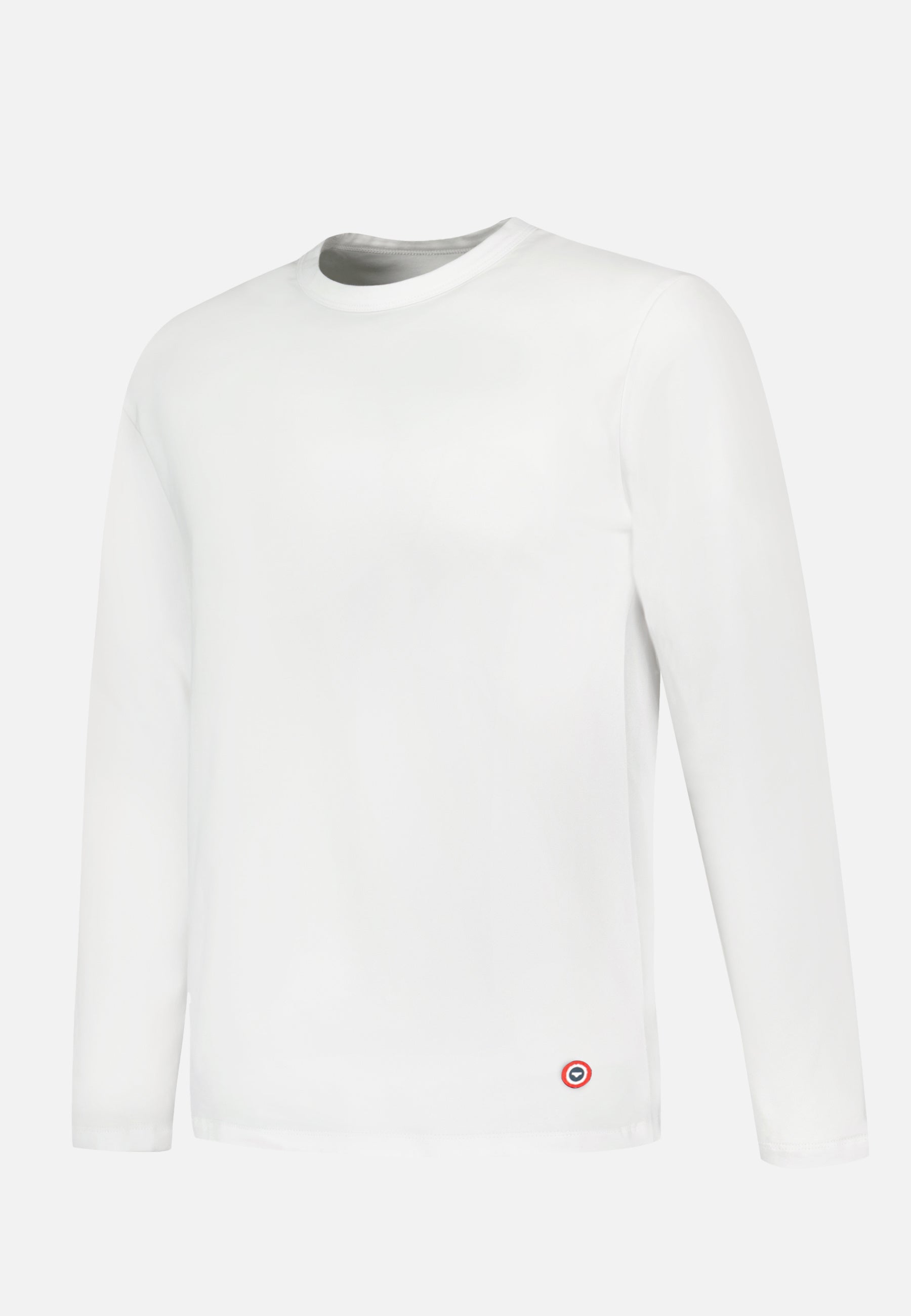 Men's white long-sleeved cotton t-shirt - Superb White