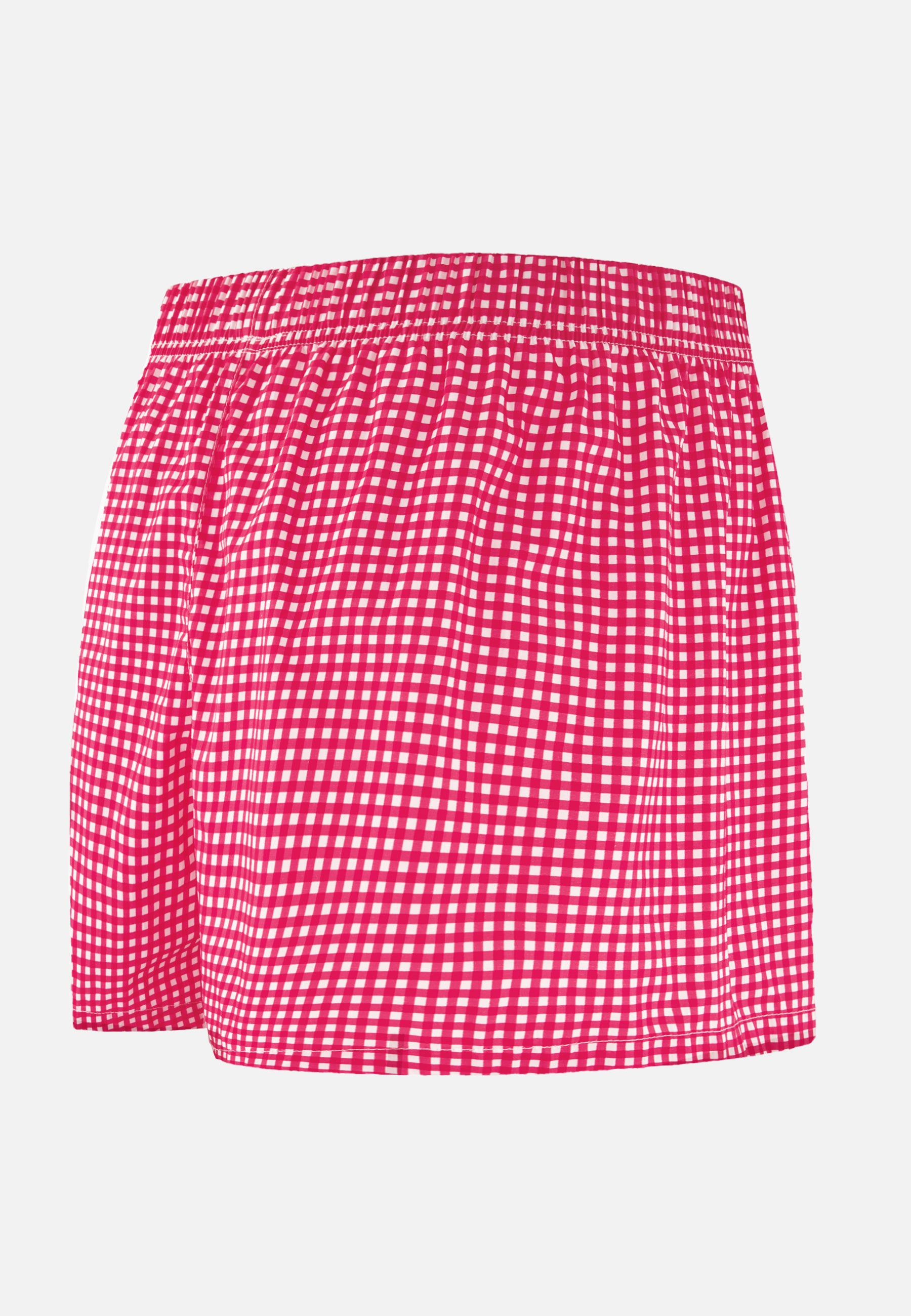 Caleçon à carreaux rose en coton - Jacques Vichy Rose Cerise