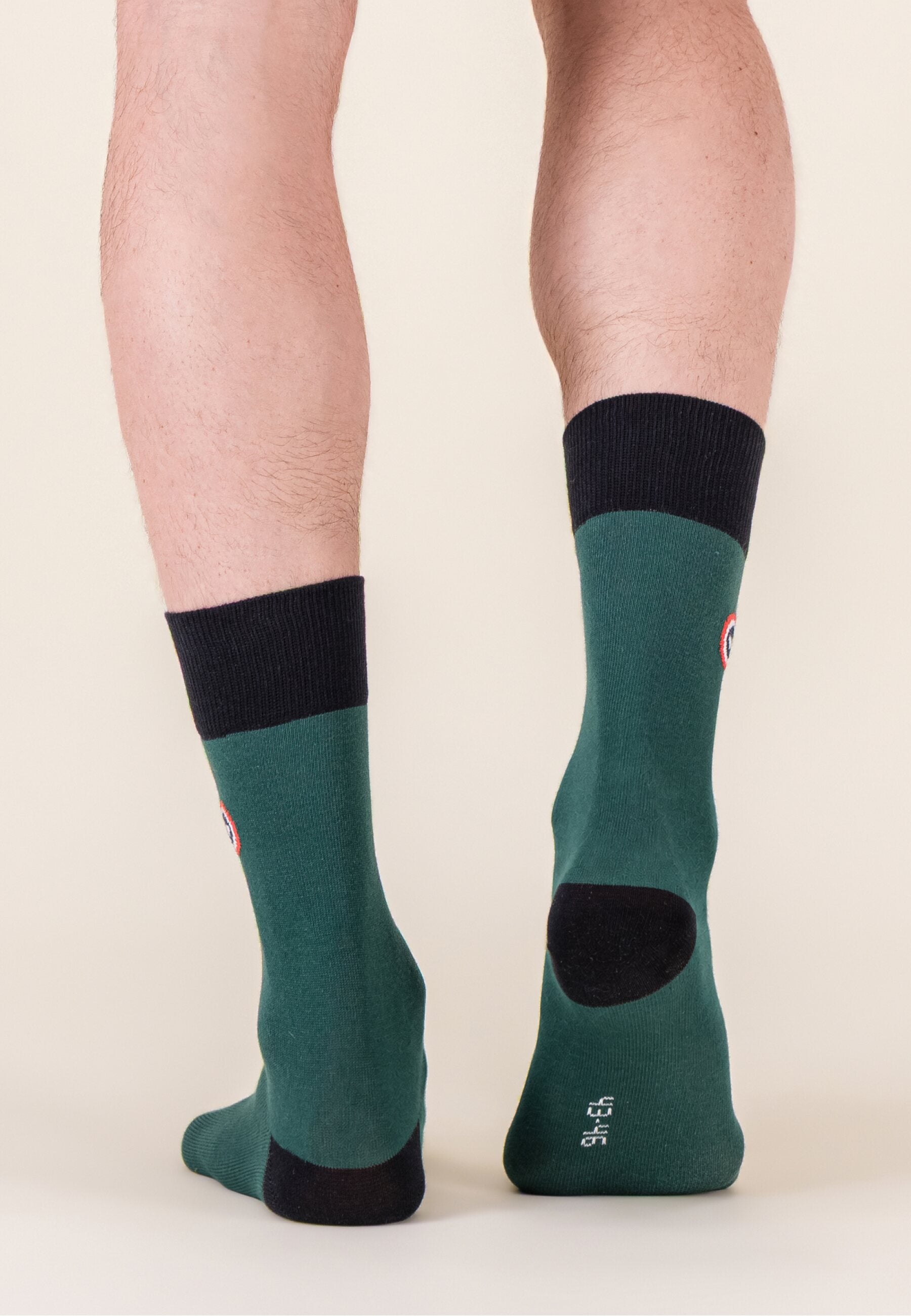 Lot de 3 chaussettes en coton - Chaussettes Verti Vert Forêt Blanc Vert Forêt