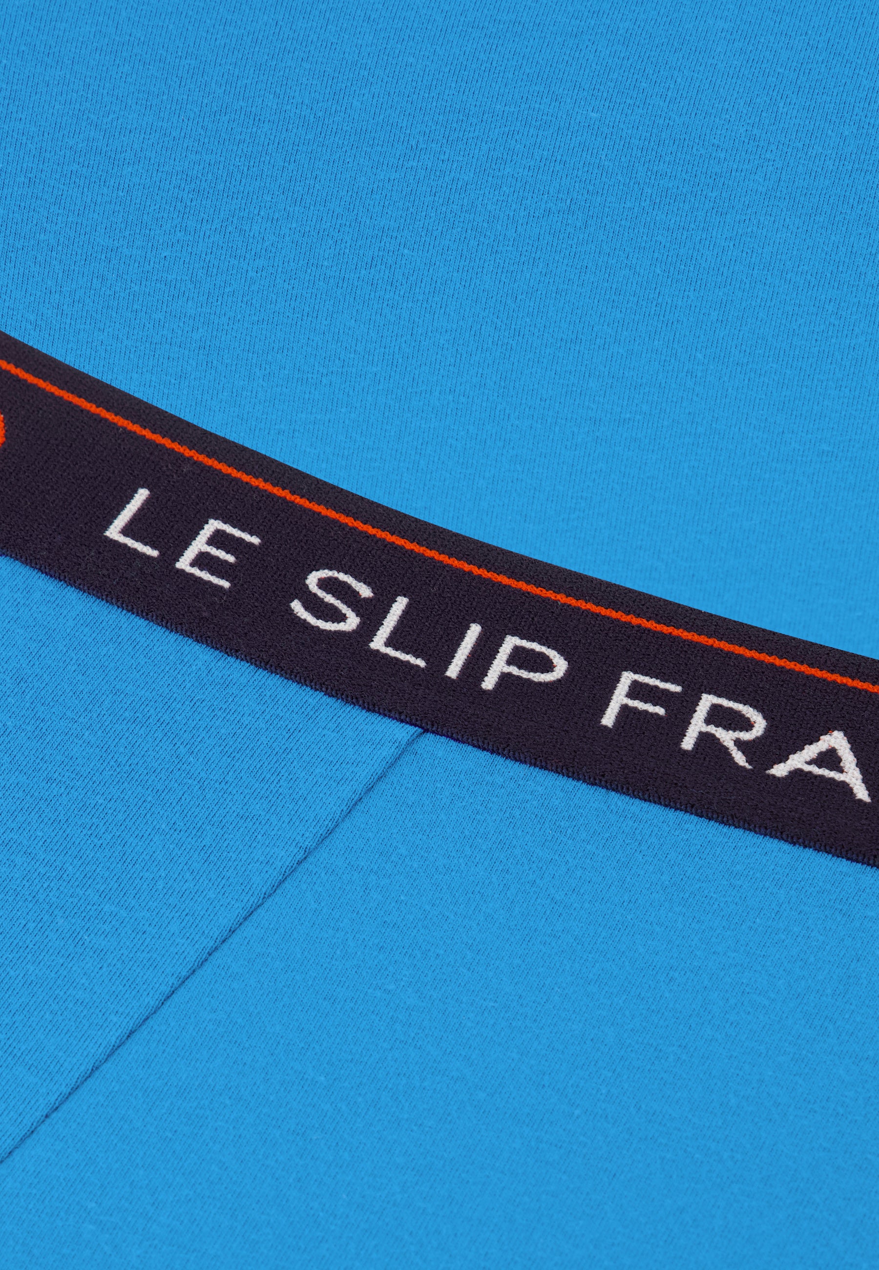 Long cotton boxer shorts - Redoutable Long Fluorescent Blue