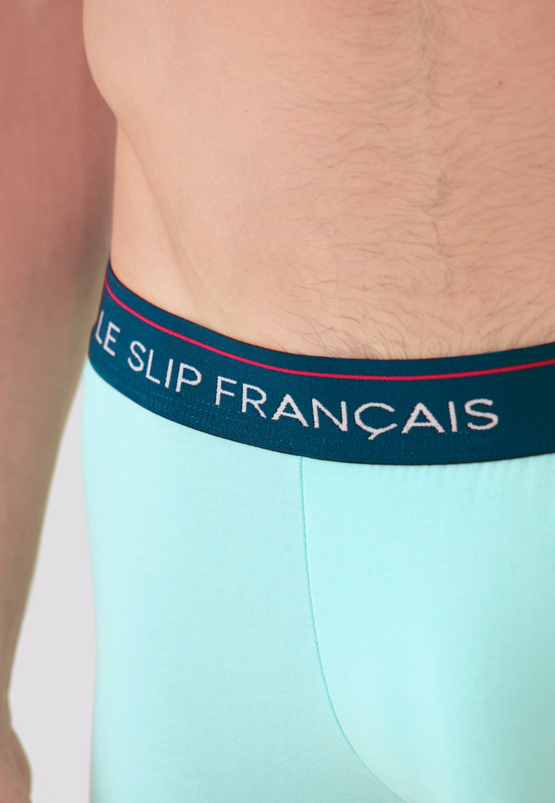 Green cotton boxer shorts - Redoutable Aqua Green