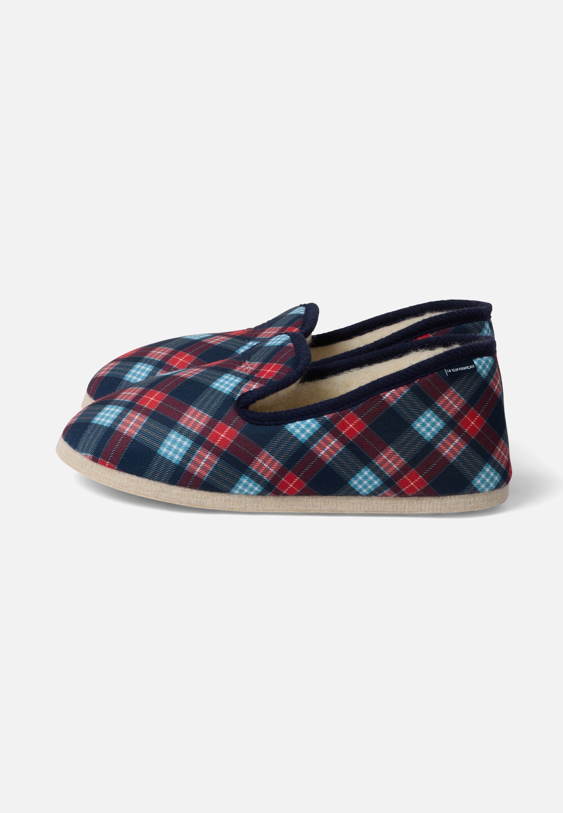 Chaussons d'intérieur en laine - Pantoufles Tartan