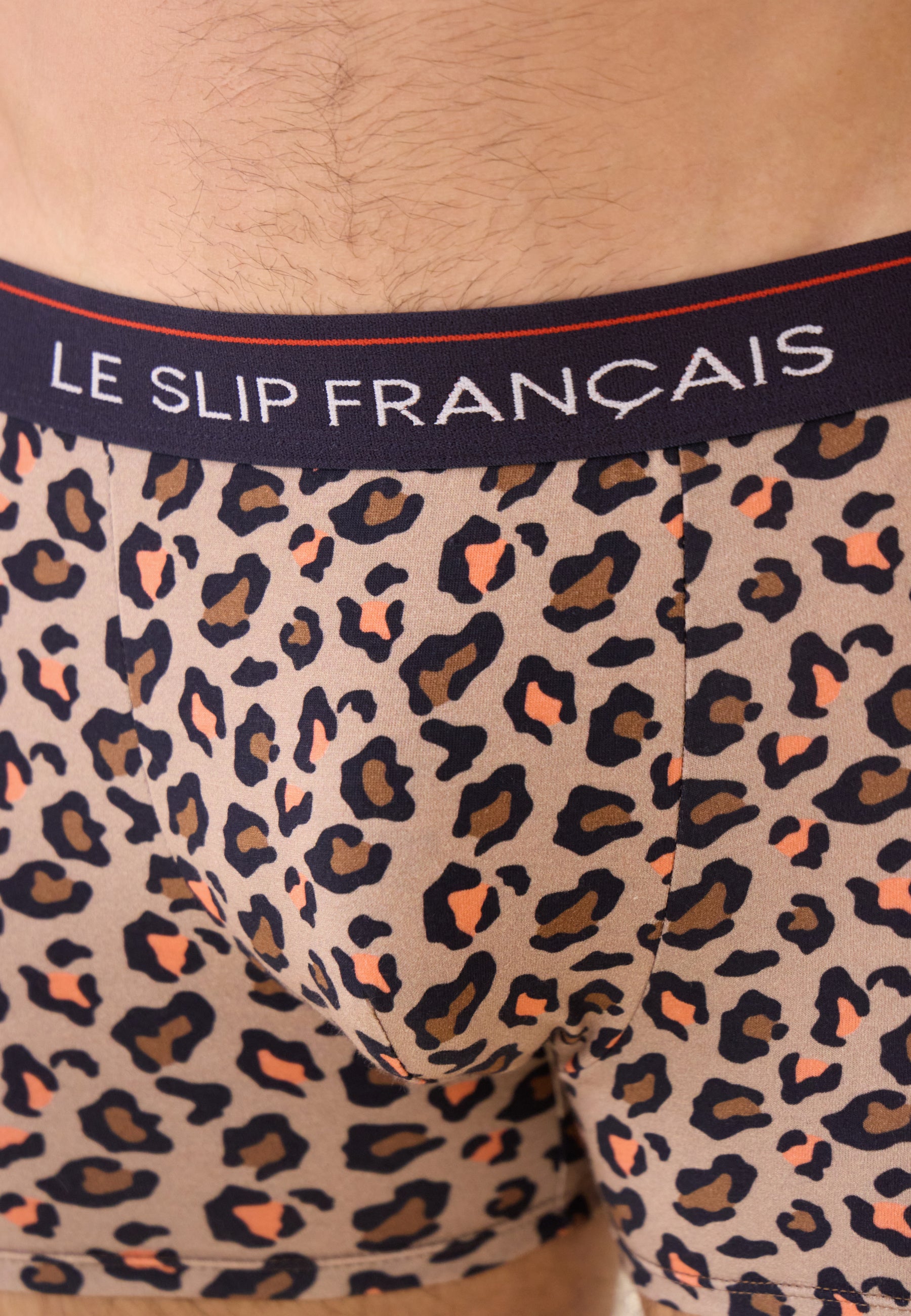 Pack of 2 cotton boxer shorts - Redoutable Leopard Print Navy Embroidered My Love Boxer Shorts