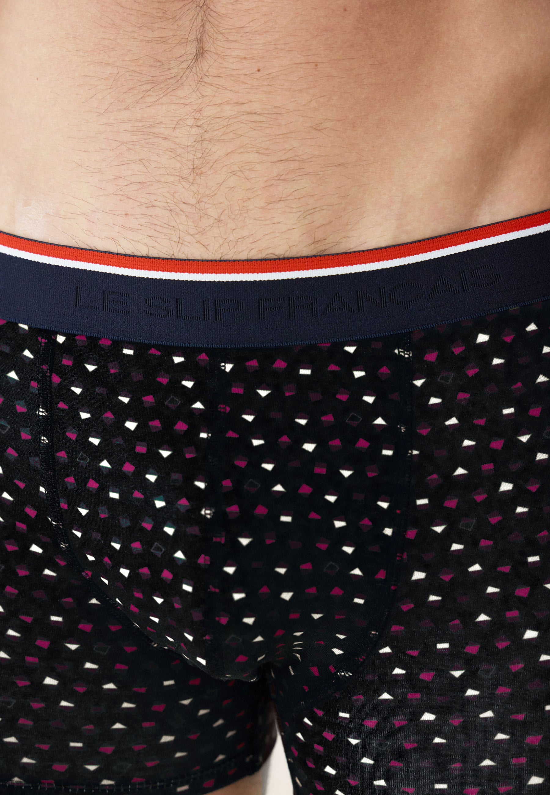 Black geometric print boxer shorts - Marius Petits Carres Noir