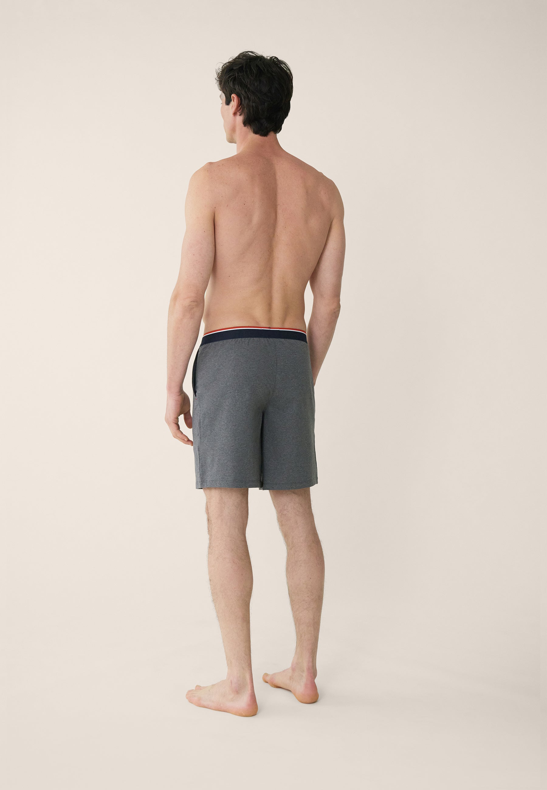 Bas de pyjama court gris en coton - Zouzou Anthracite