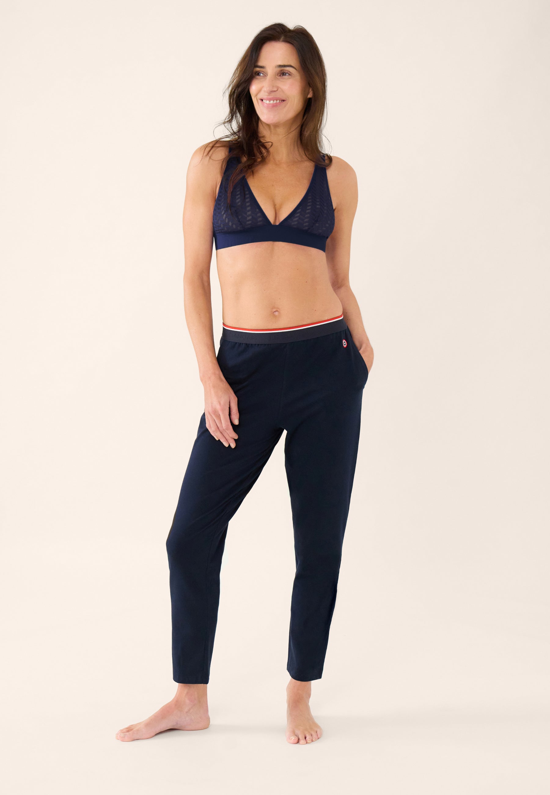 Pantalon de pyjama en coton - Chouchou Marine