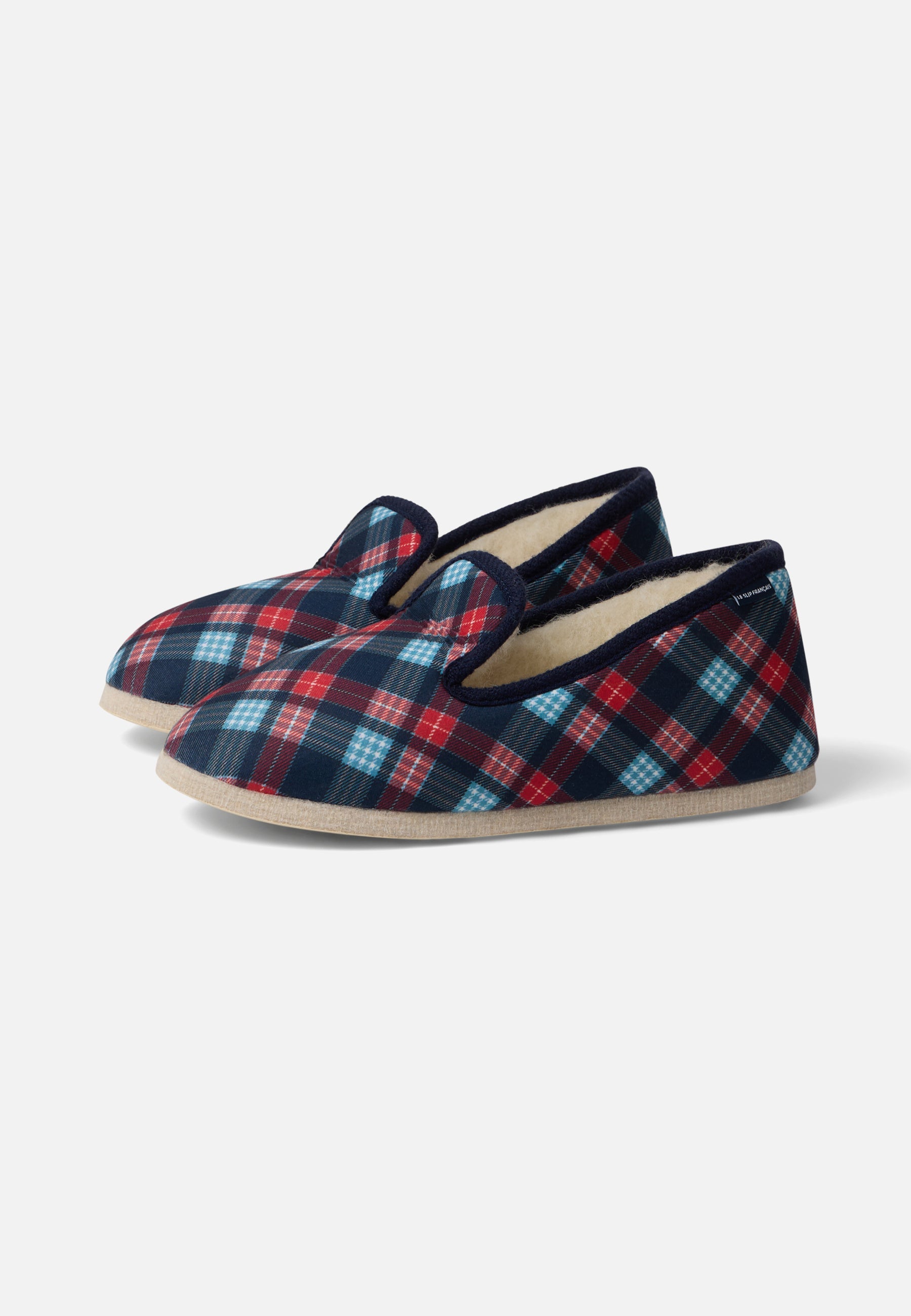 Chaussons d'intérieur en laine - Pantoufles Tartan
