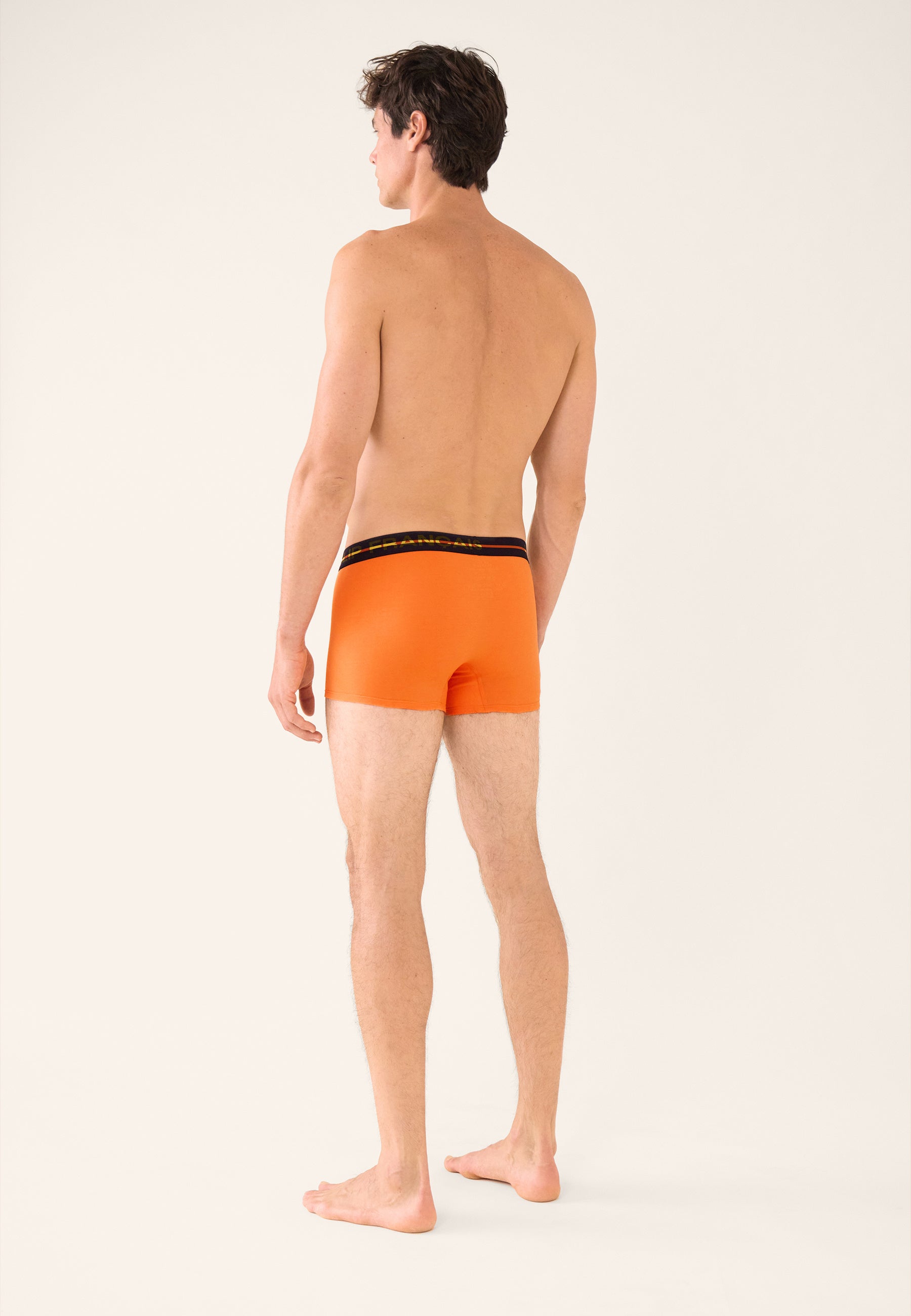 Orange cotton boxer shorts - Redoutable Pure Orange