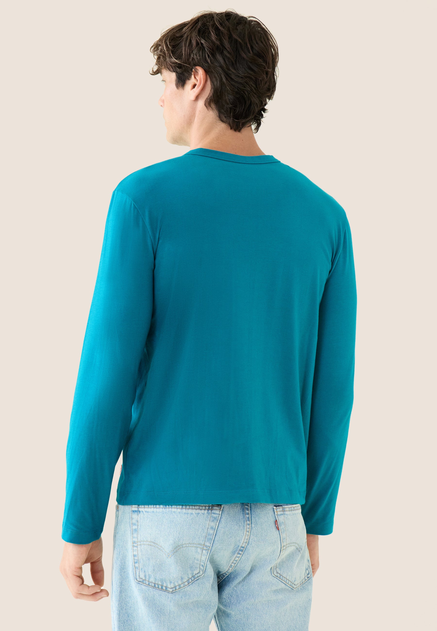 T-shirt homme topaz à manches longues en coton - Superbe Topaz