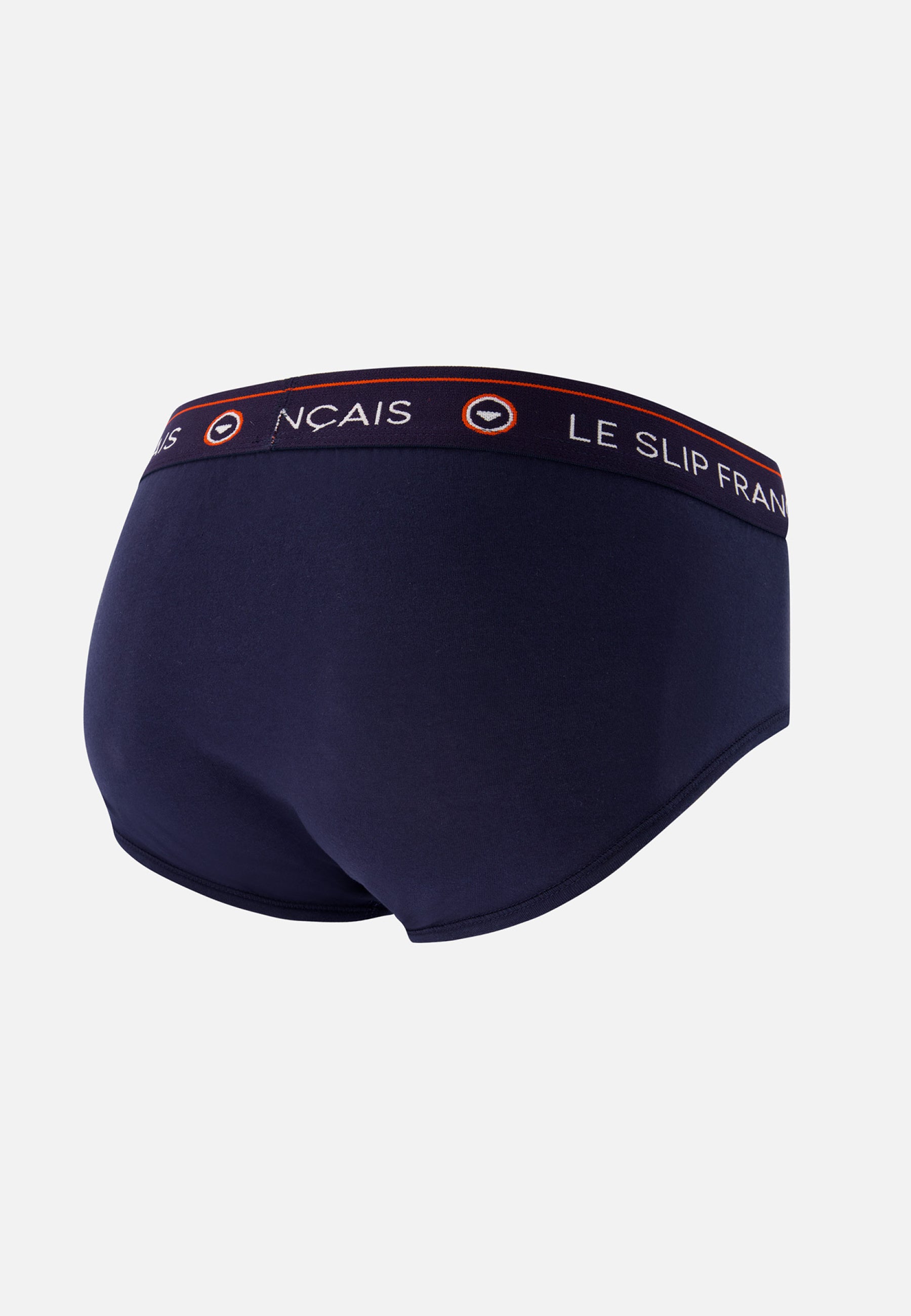 Navy blue cotton briefs - Intrepid Navy Embroidered My Love