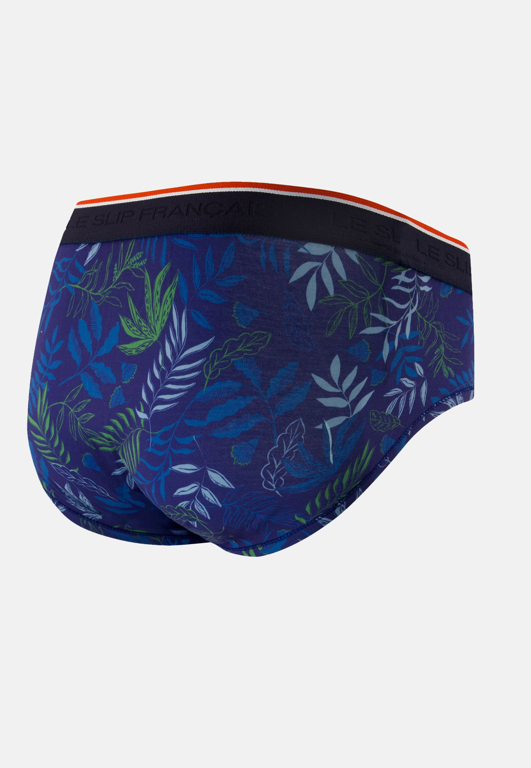 Indigo printed cotton briefs - Terrible Sous Bois Indigo
