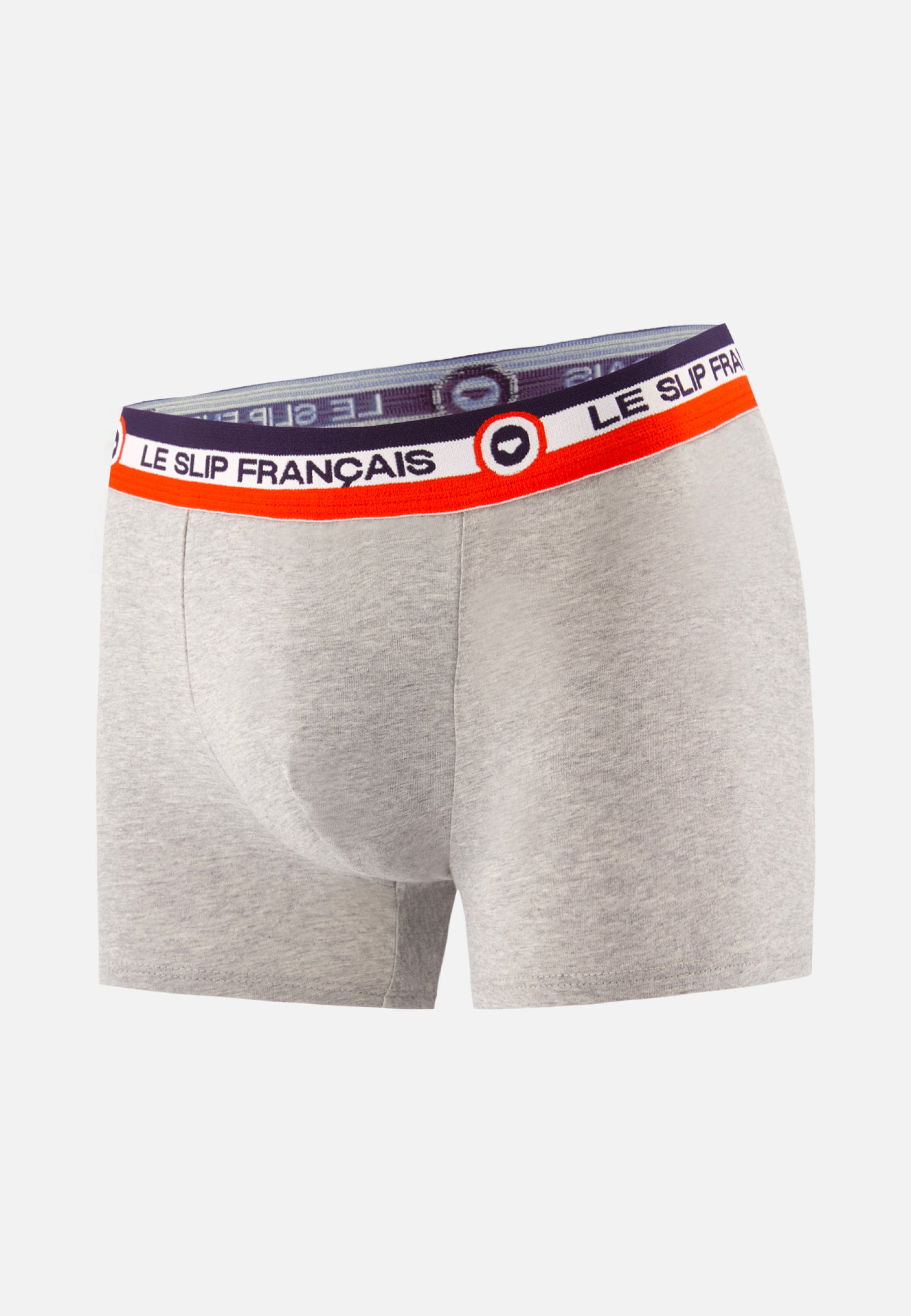 Boxer gris chiné en coton - Invulnérable Gris Chiné