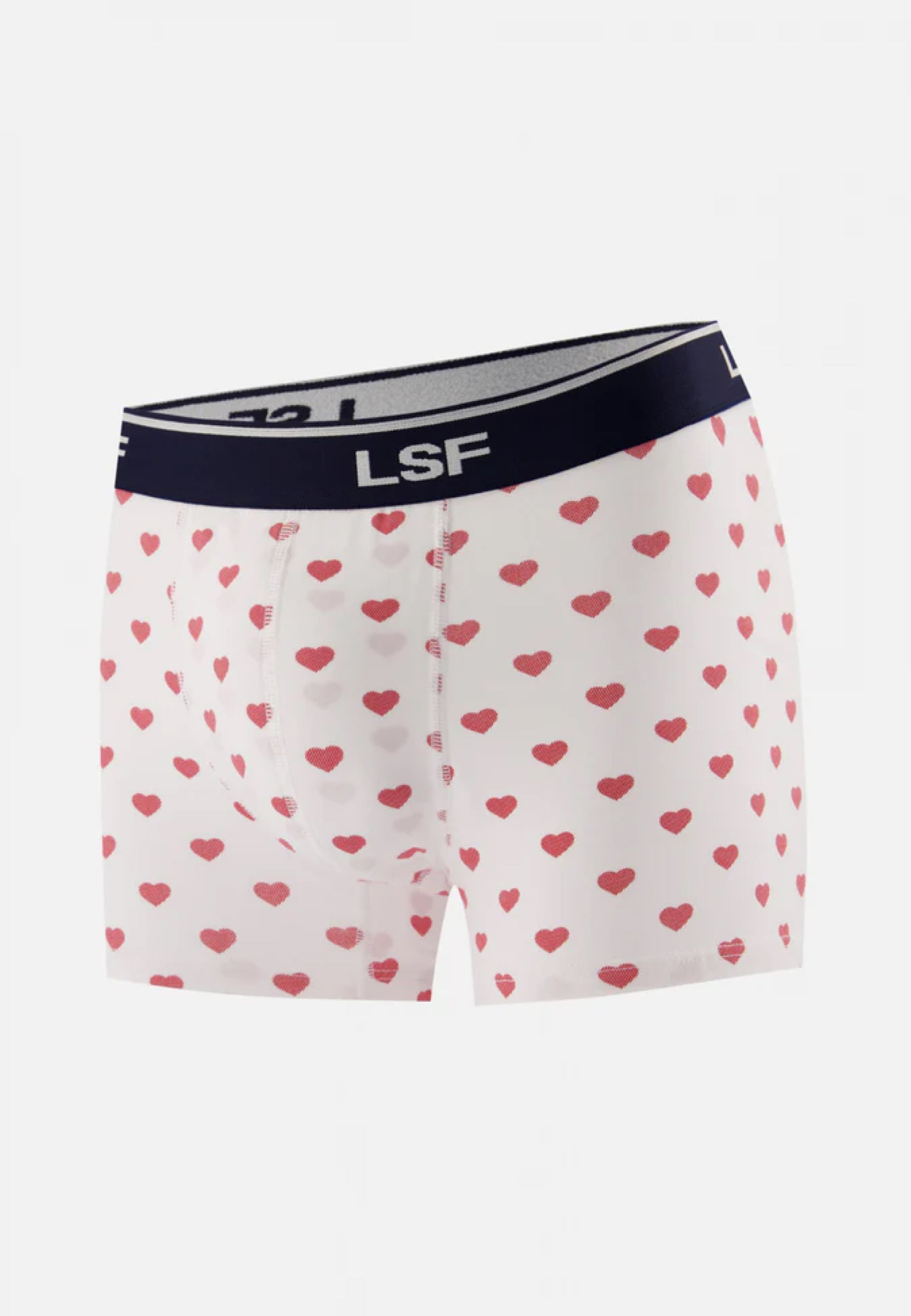 Red heart cotton boxer shorts - Marius Petit Coeur Rouge Cerise