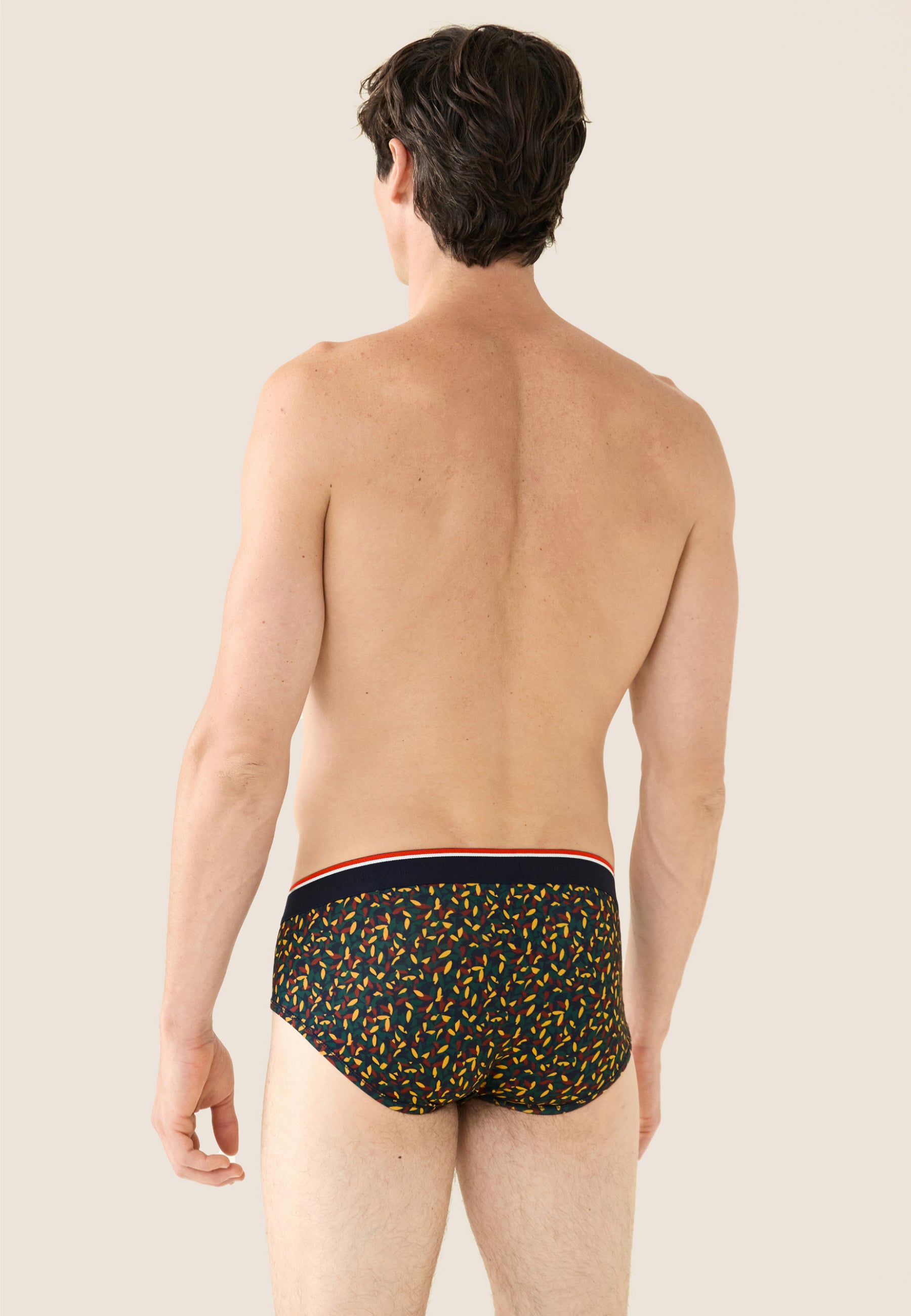 Fir green briefs with gavotte pattern - Terrible Gavotte Fir Green