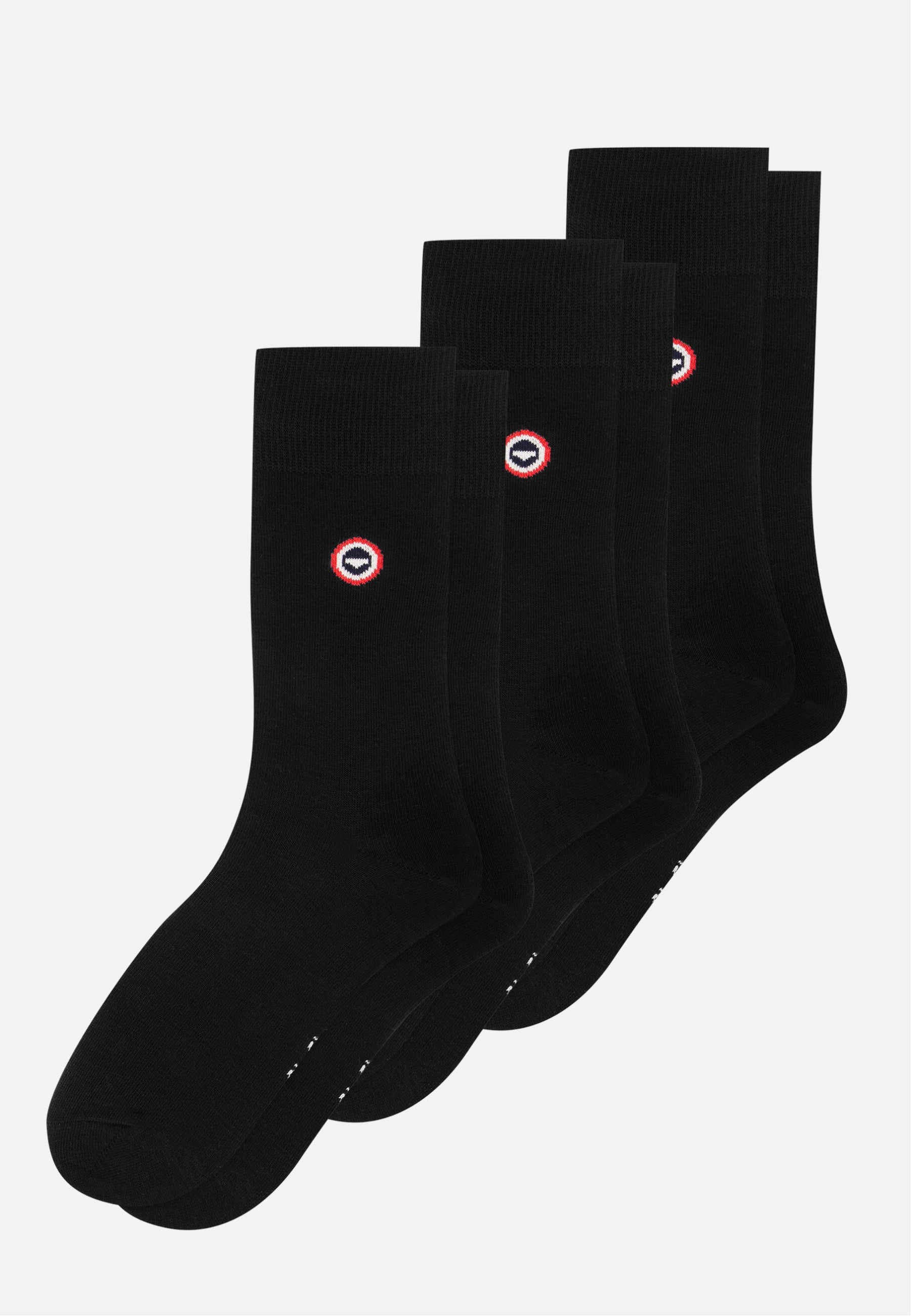 Lot de 3 chaussettes mi-hautes - Chaussettes Noires