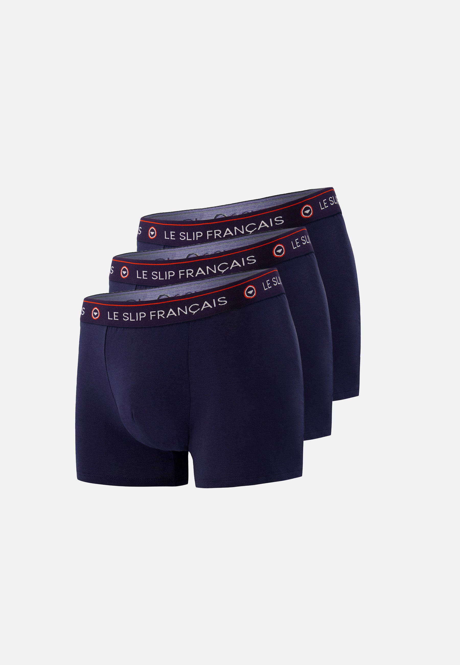 Pack of 3 navy cotton boxers - Navy Boxers