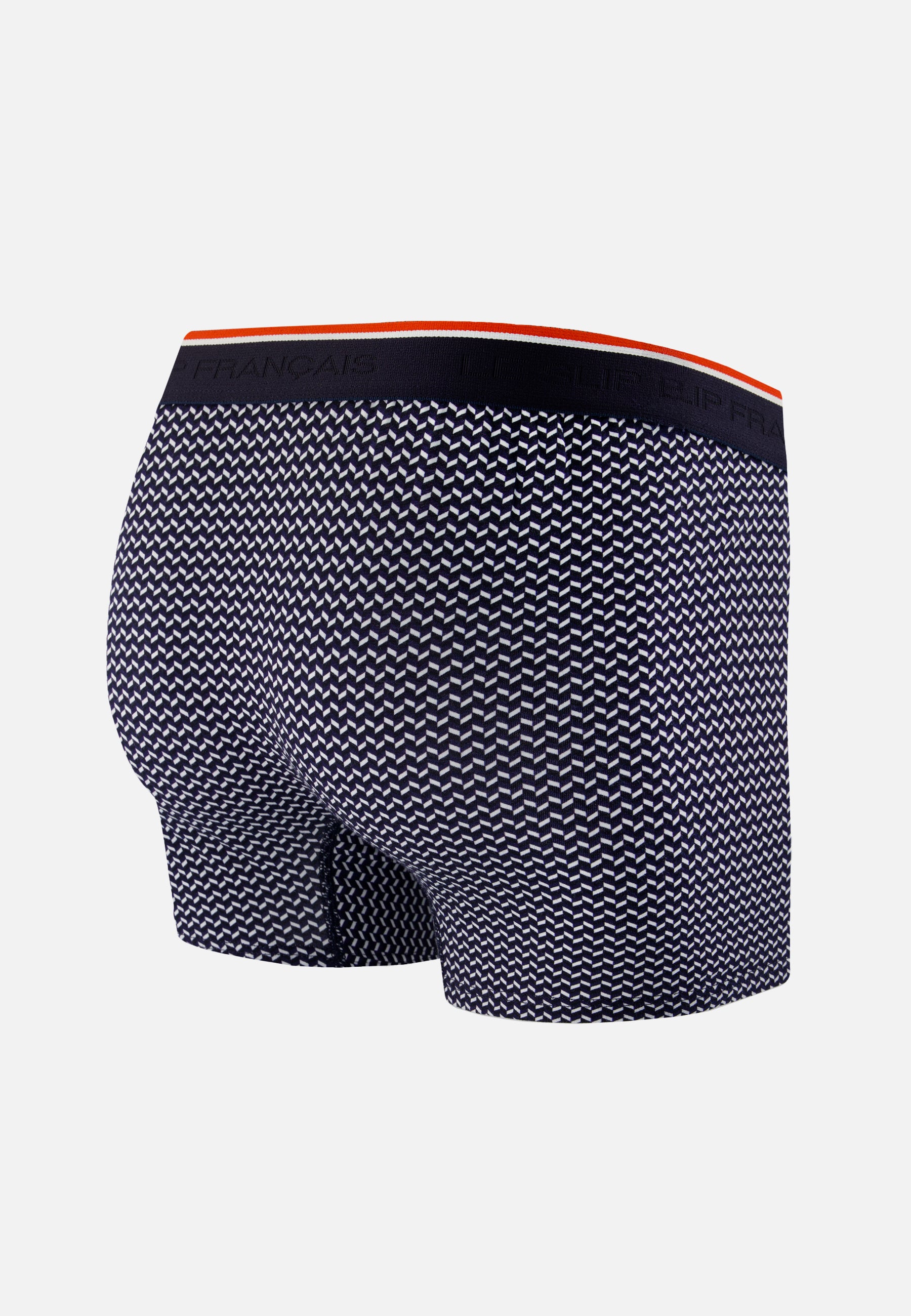 Blue striped cotton boxer shorts - Marius Chevron