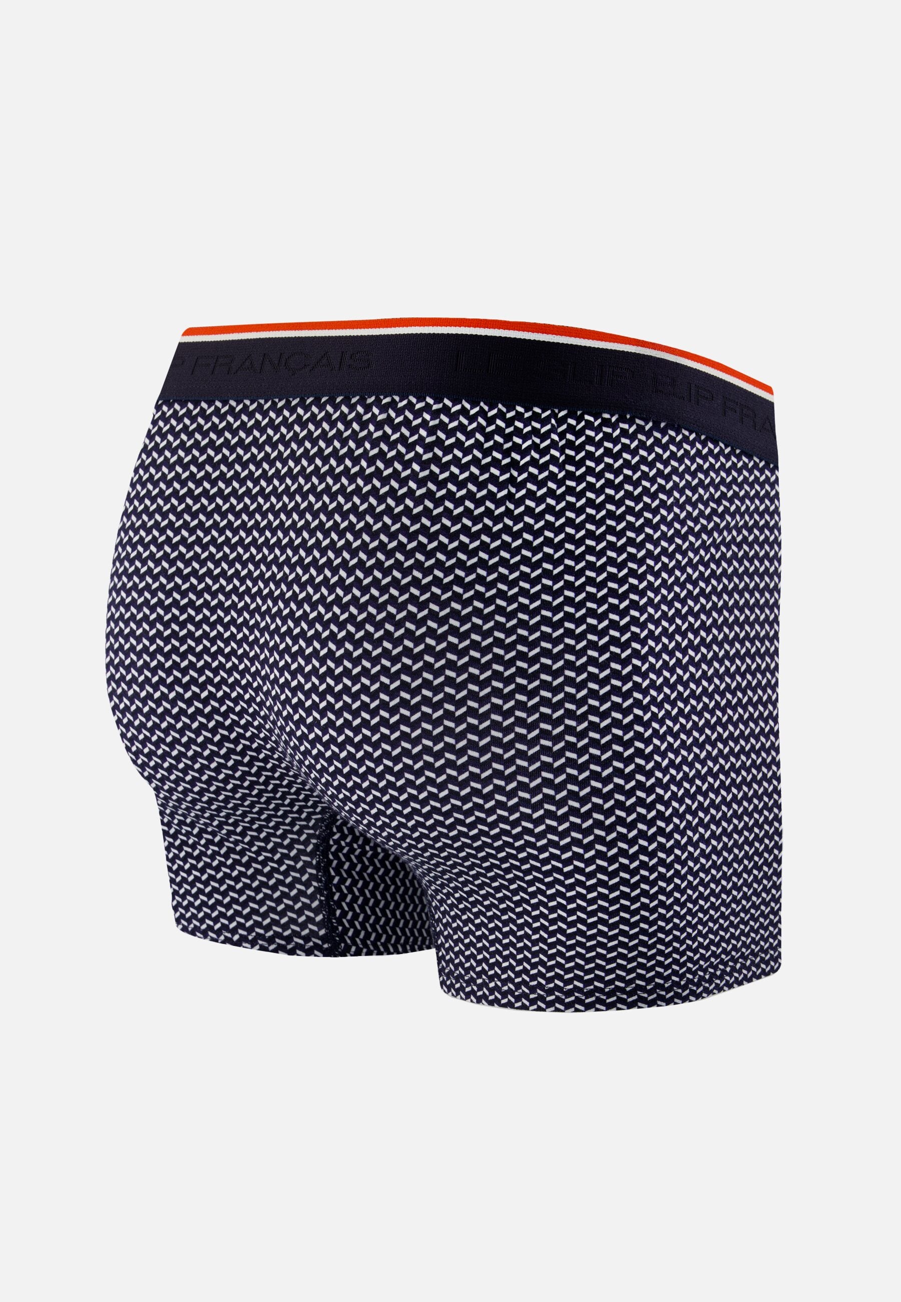 Boxer marinière bleu en coton - Marius Chevron