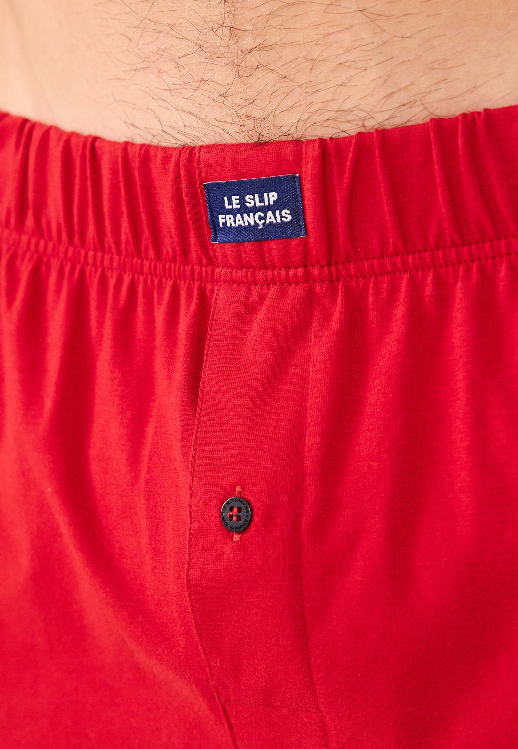 Caleçon rouge en jersey de coton - Fredo Rouge