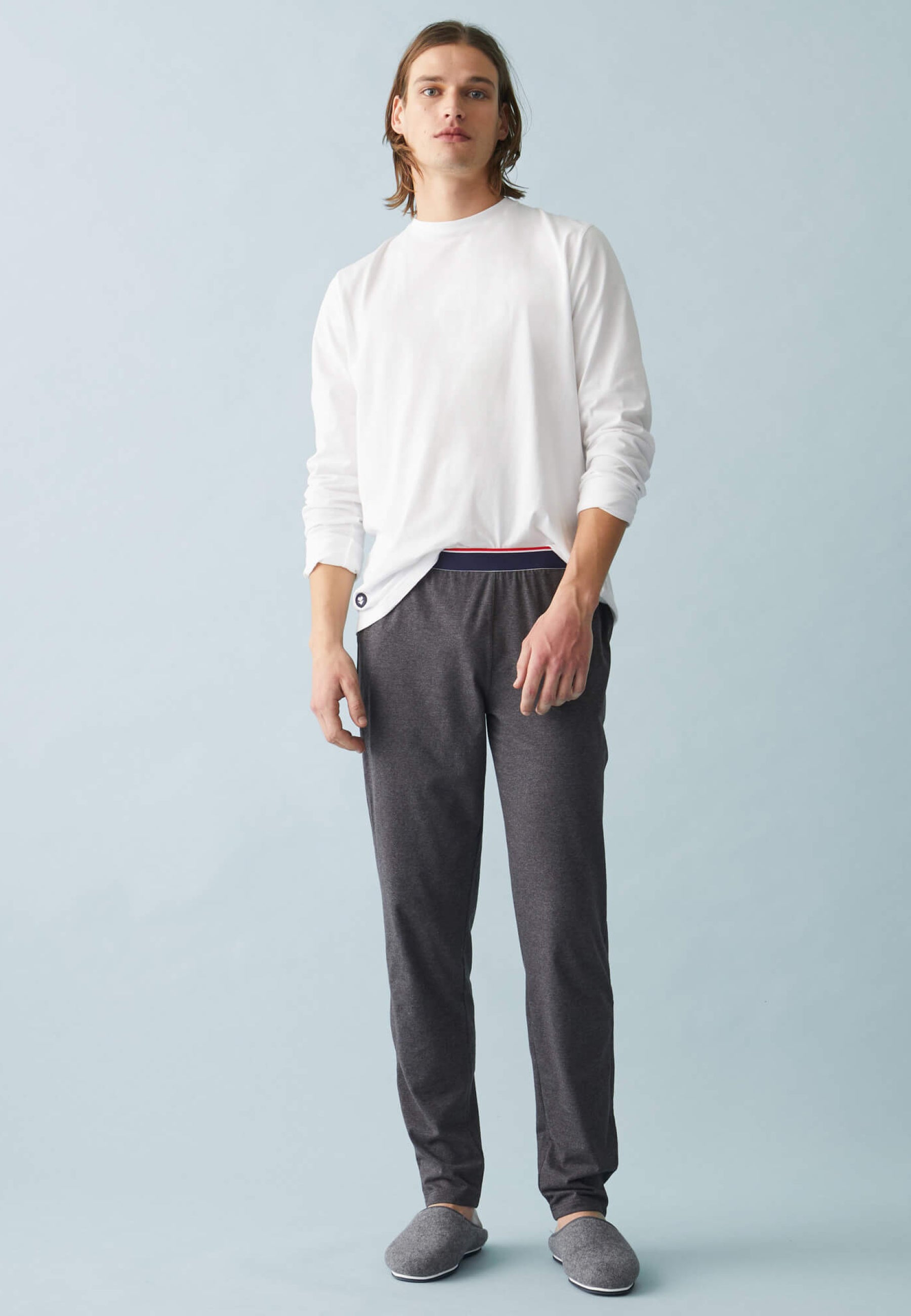 Tee-shirt manches longues en coton - Jeannot Blanc