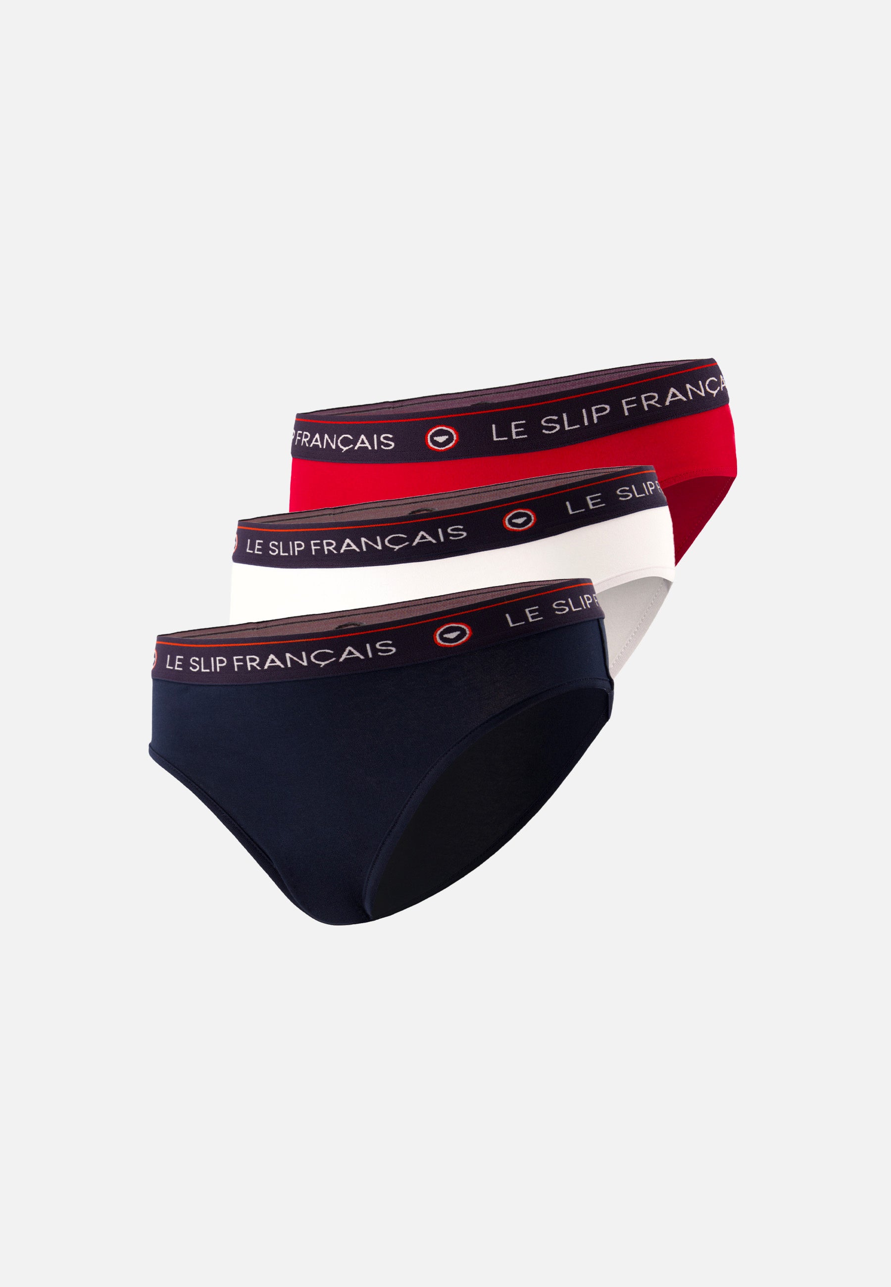Pack of 3 cotton panties - Rieuse Navy White Red Cherry Panties