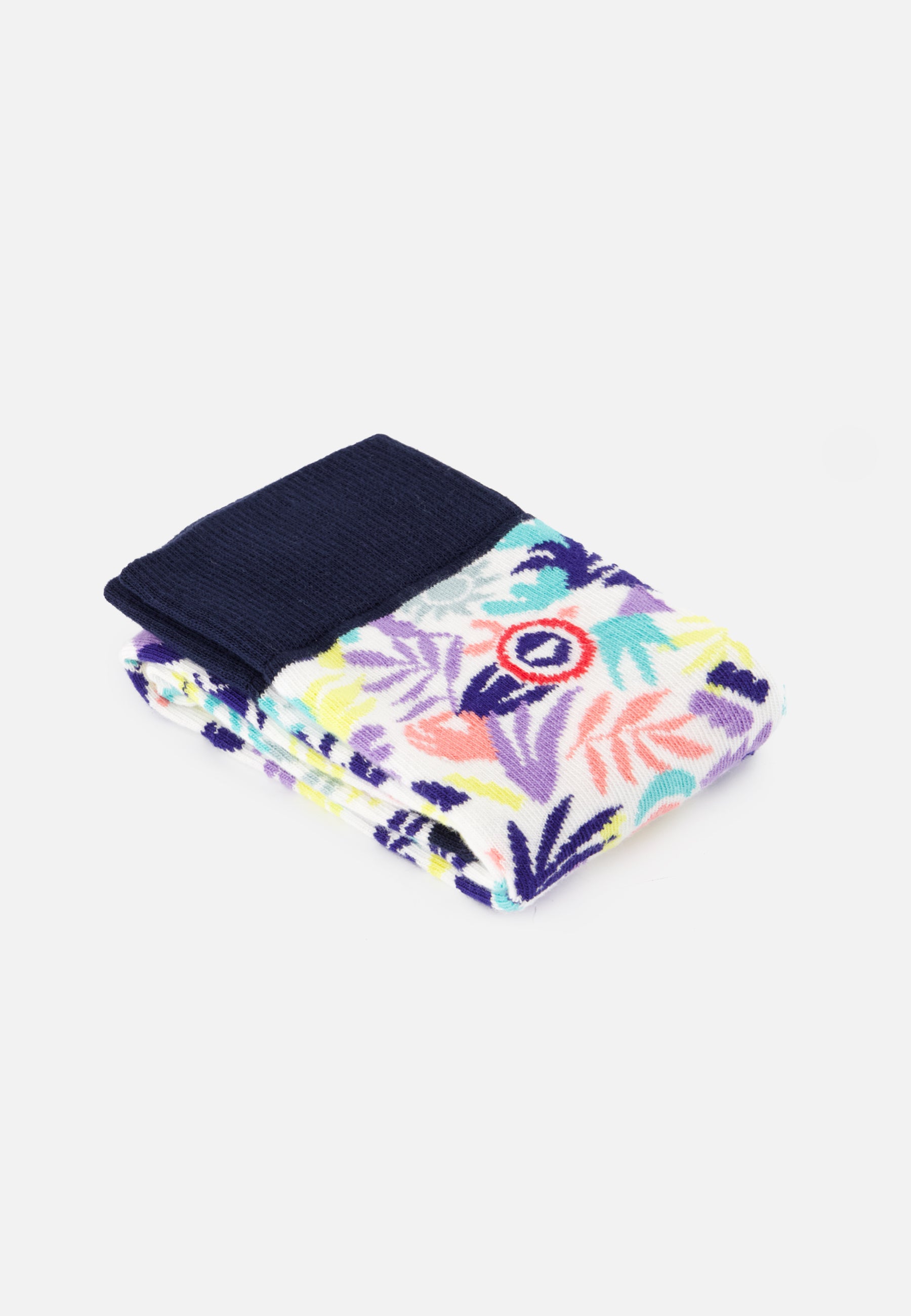 Unisex cotton mid-calf socks - Lucas Little Jungle Viola