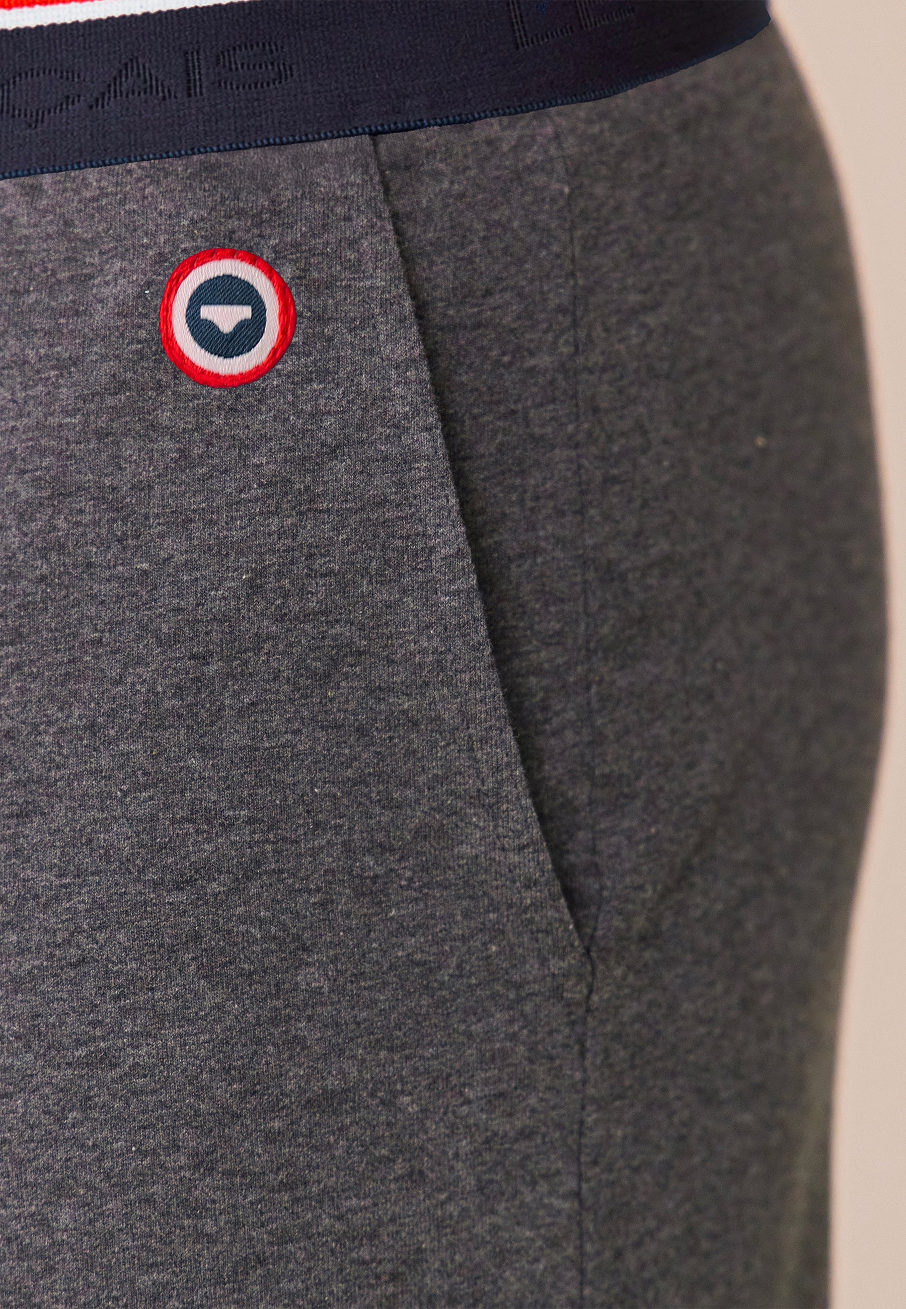 Grey cotton short pajama bottoms - Zouzou Anthracite