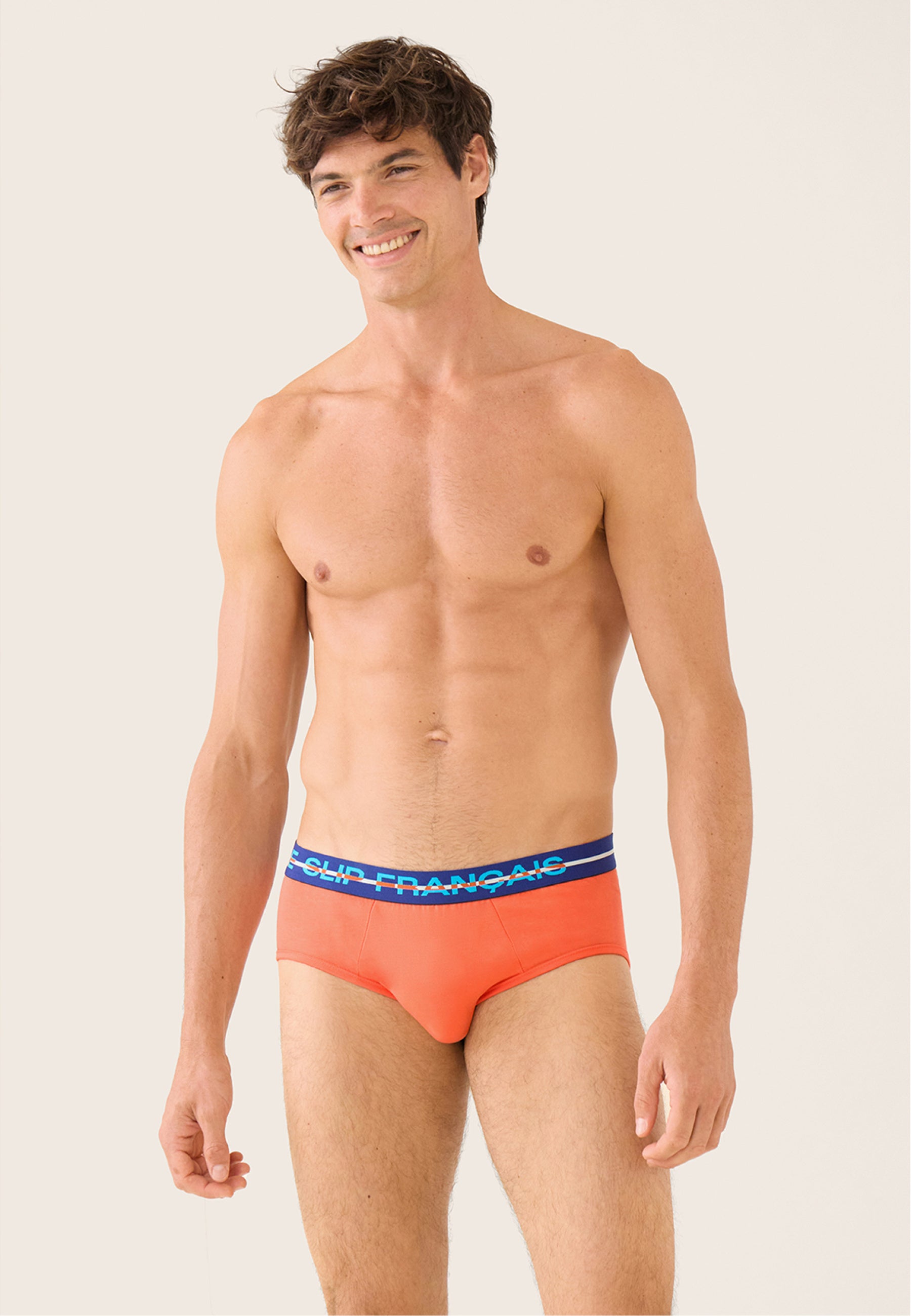 Slip orange en coton - Intrépide Orange Corail