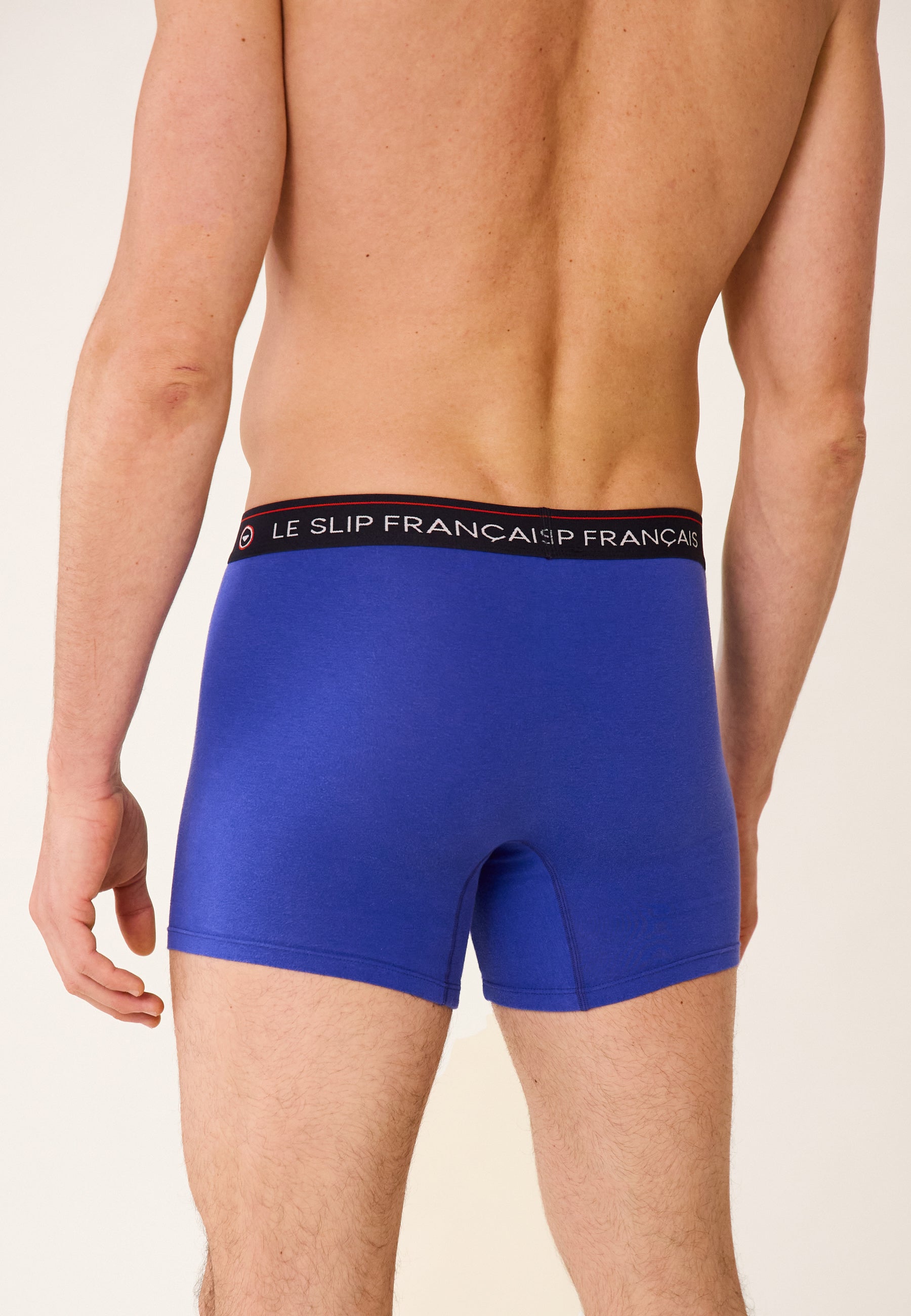 Long cotton boxer shorts - Redoutable Long Dazzling Blue