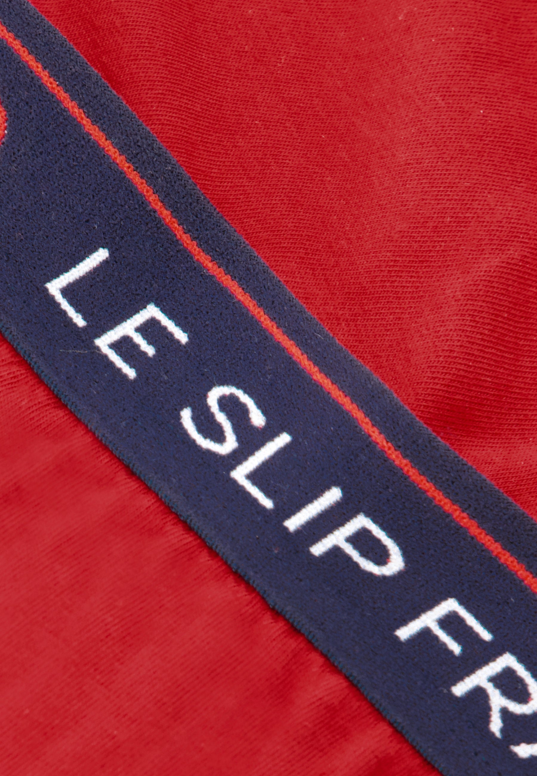Lot de 2 slips en coton - Slips Bleu Marine Rouge