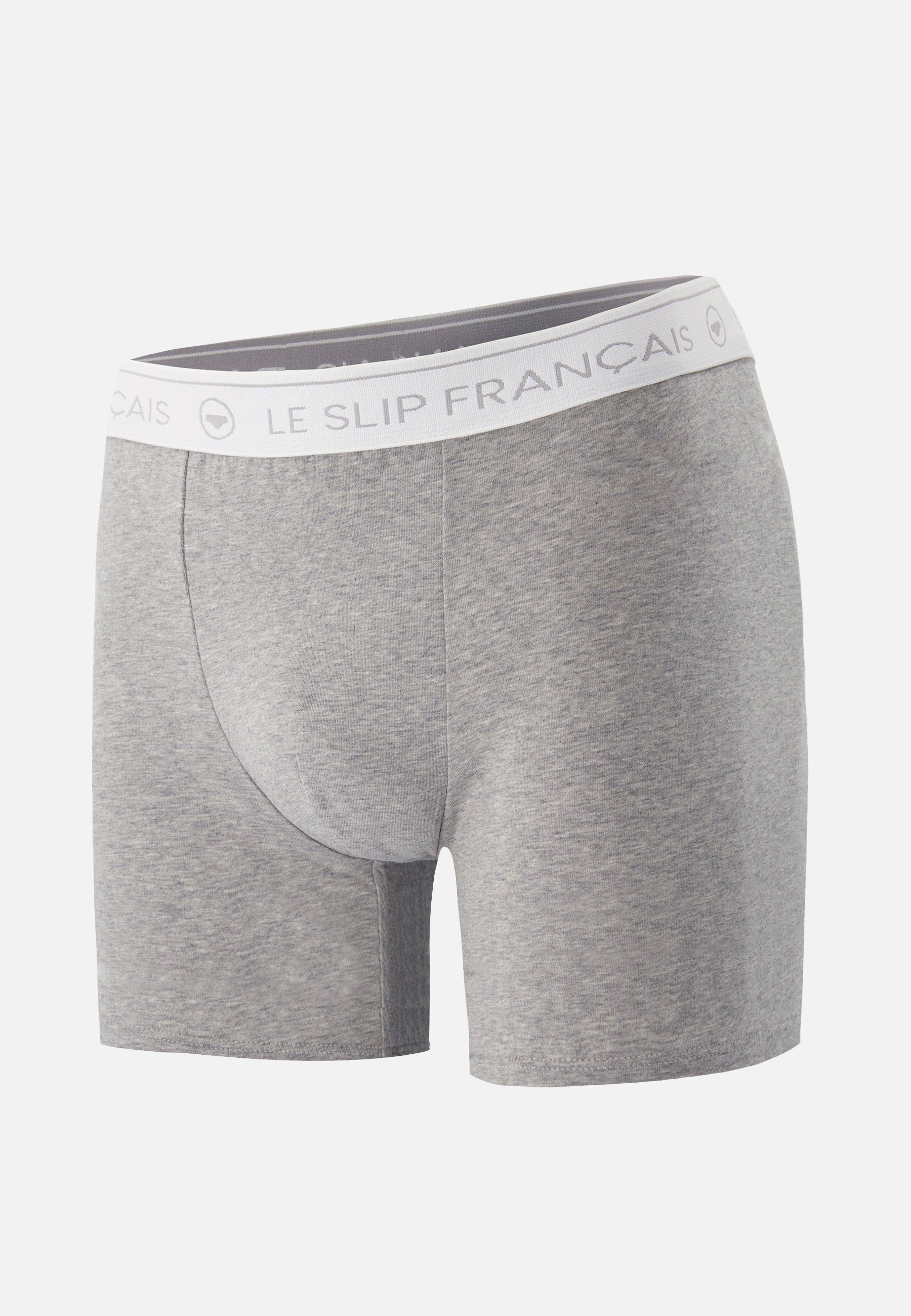 Boxer long gris en coton - Redoutable Long Gris Chiné