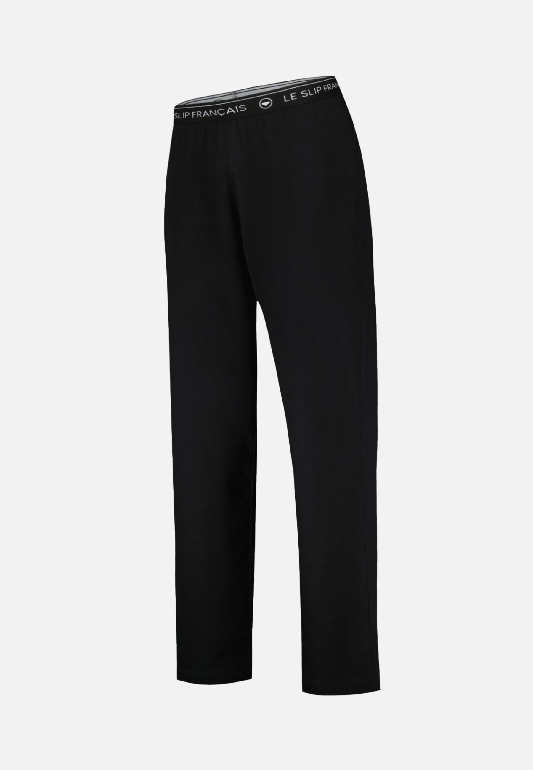 Men's long black cotton pajama bottoms - Indomptable Noir