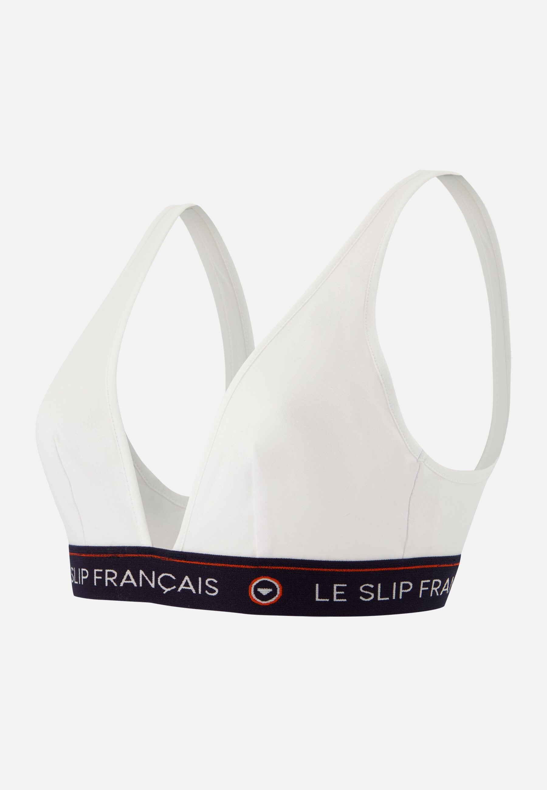 Soutien-gorge triangle sans armature blanche en coton - Séduisante Blanc