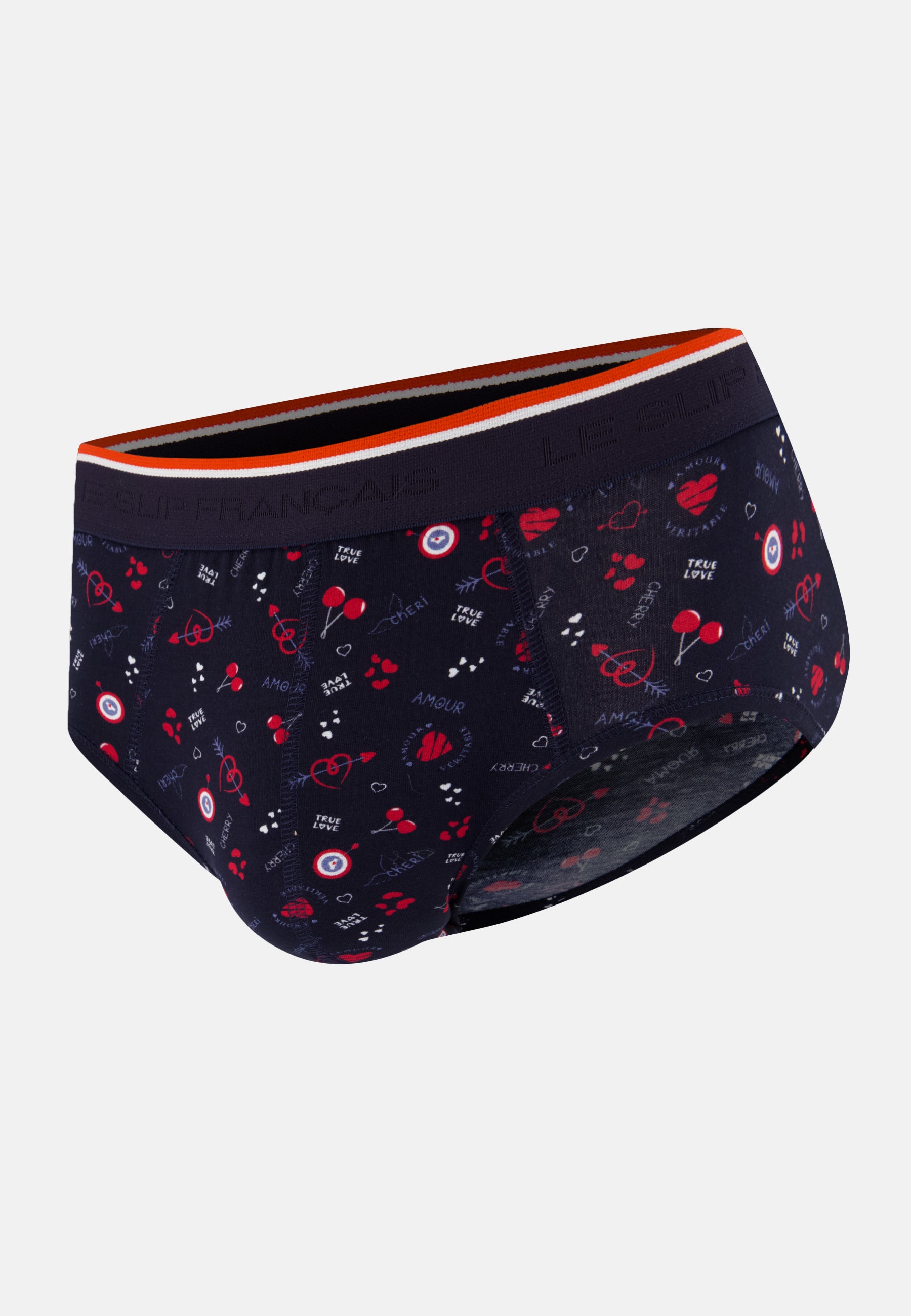 Navy blue cotton cherry briefs - Terrible Cherry Marine