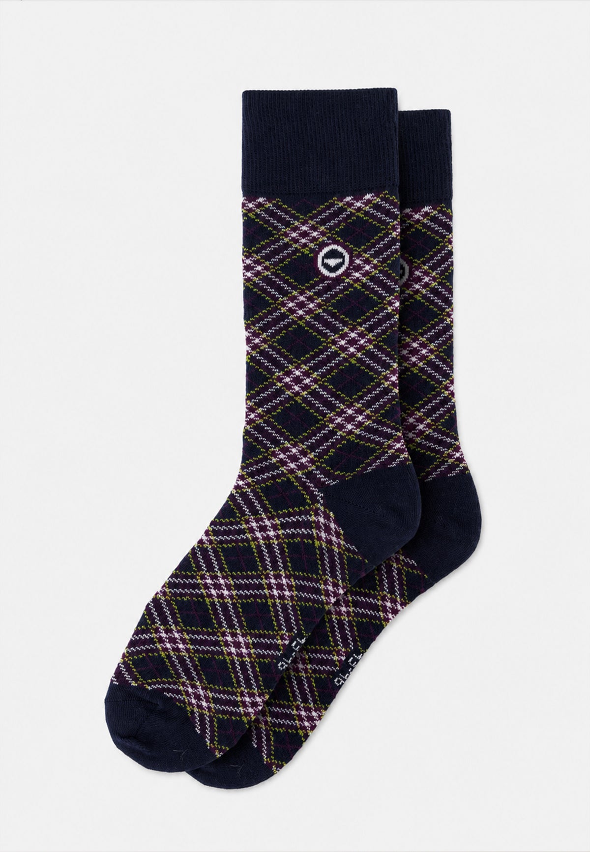 Chaussettes mi-hautes en coton - Lucas Tartan