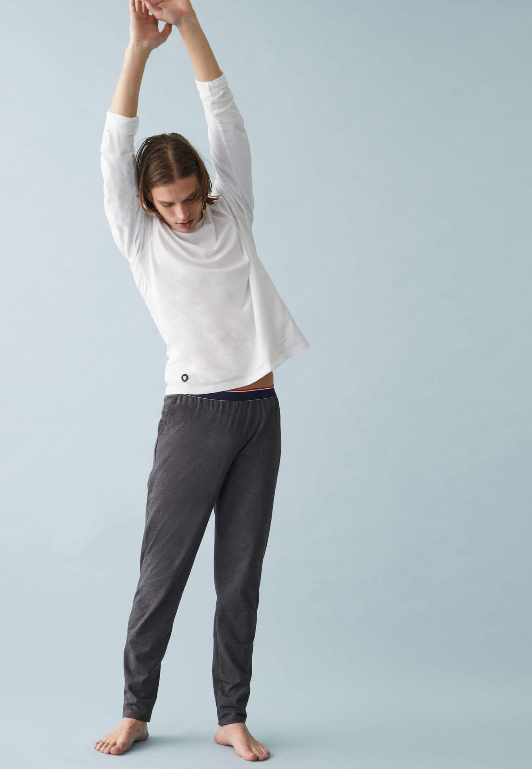 Tee-shirt manches longues en coton - Jeannot Blanc