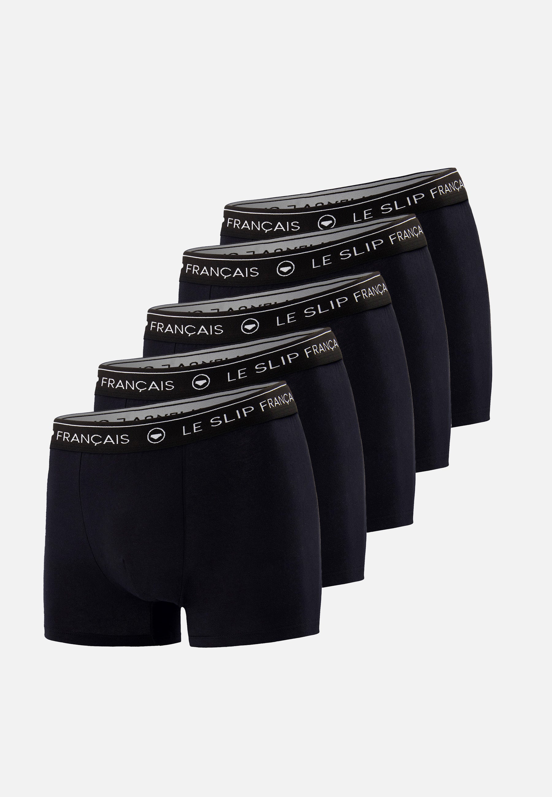 Pack of 5 black cotton boxers - Black Boxers