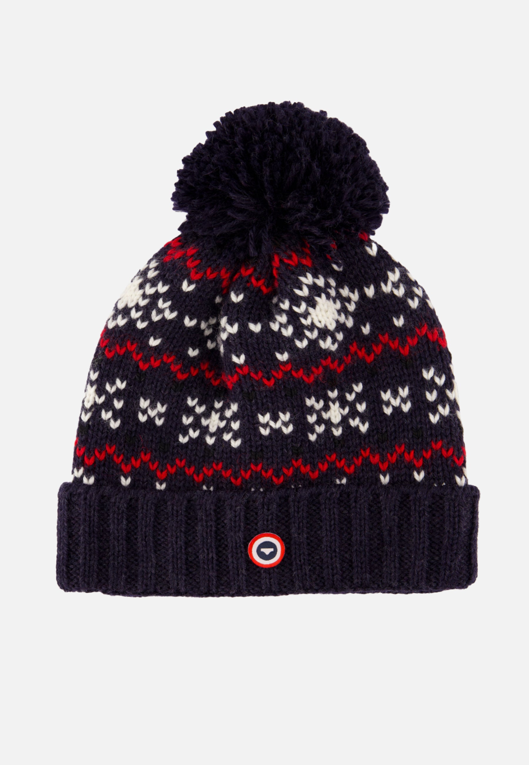 Bonnet en laine - Bonnet Pompon Flocon