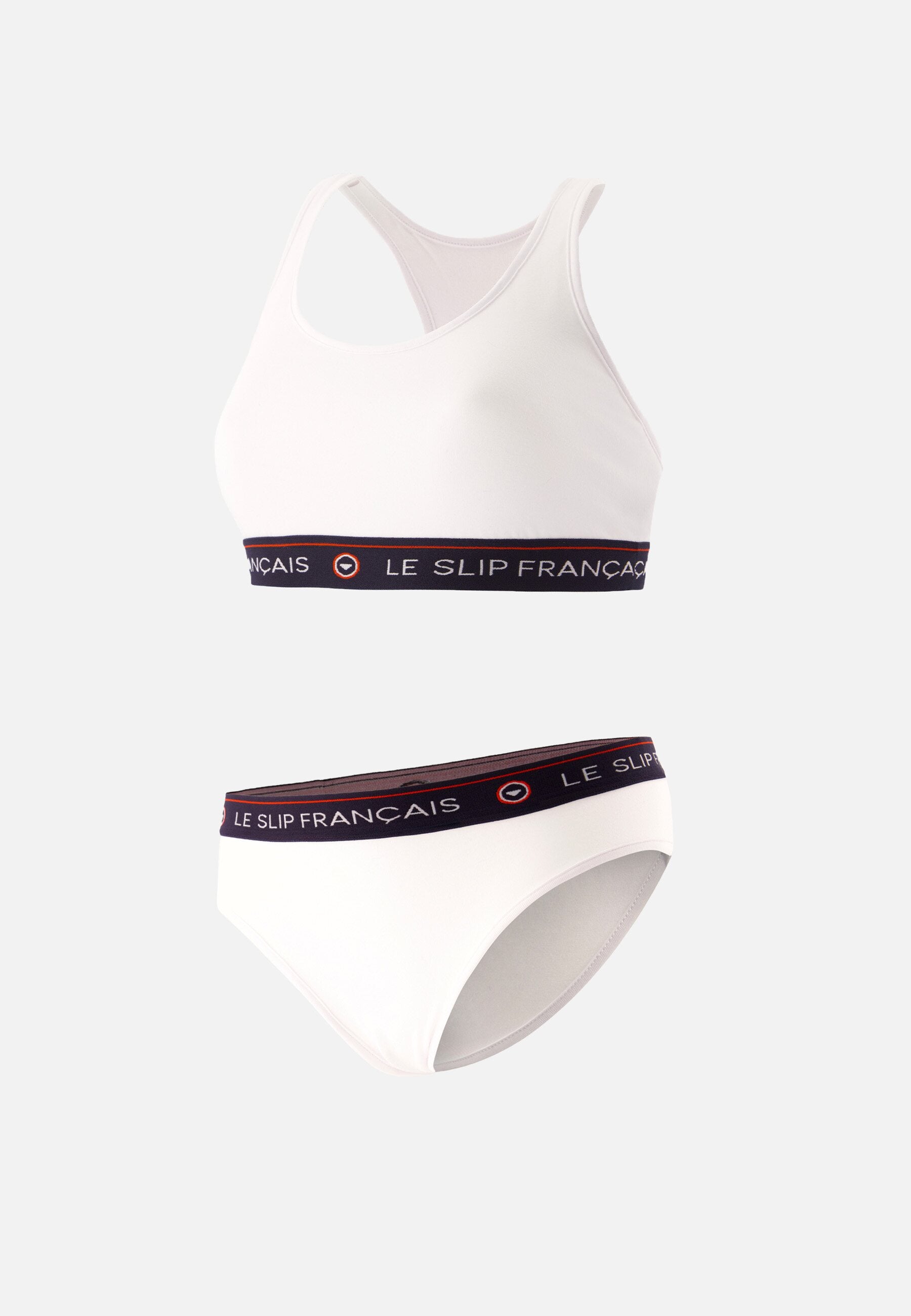 Ensemble culotte brassière en coton - Tapageuse Rieuse Blanc