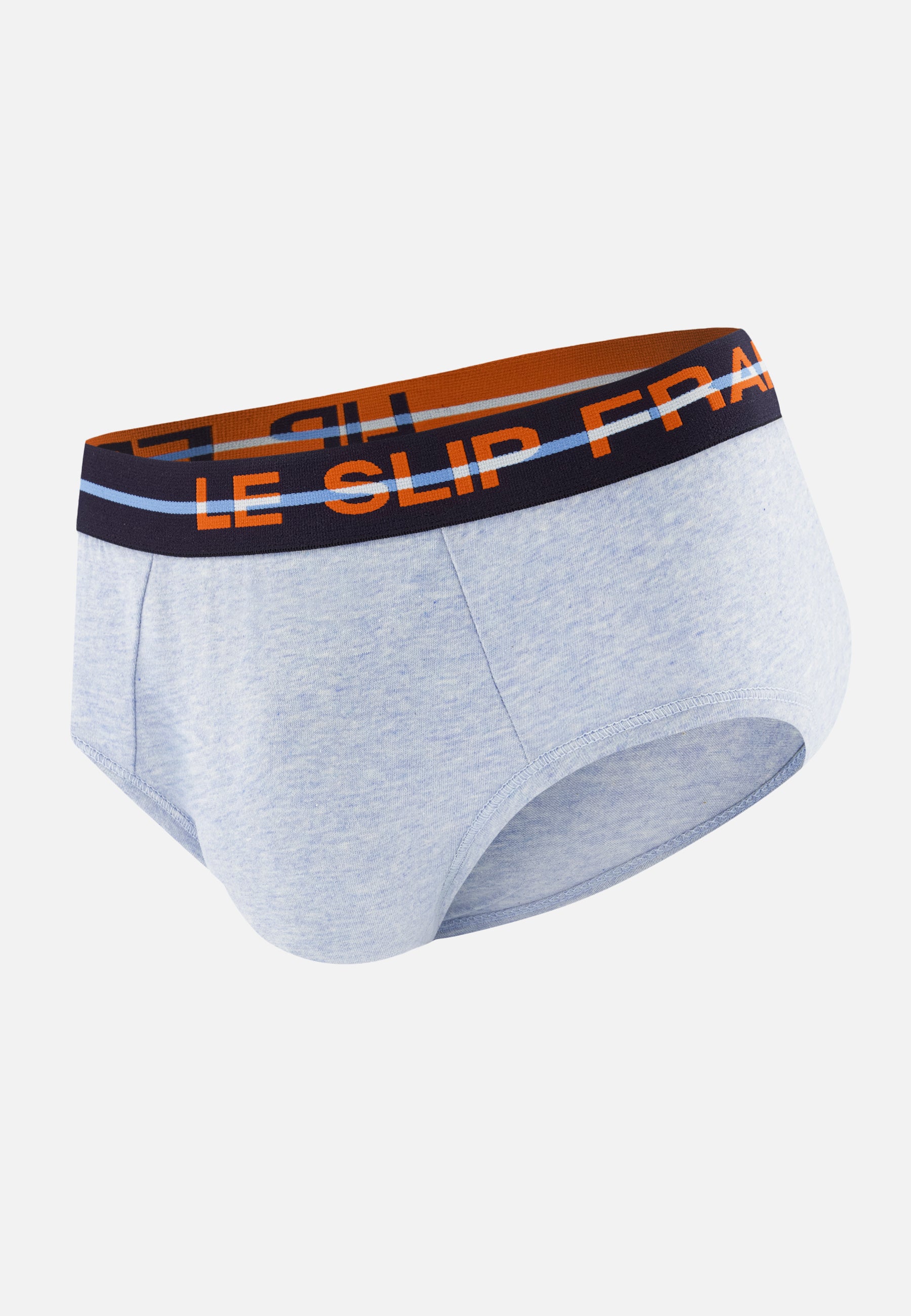 Slip bleu en coton - Intrépide Bleu Ciel Chiné