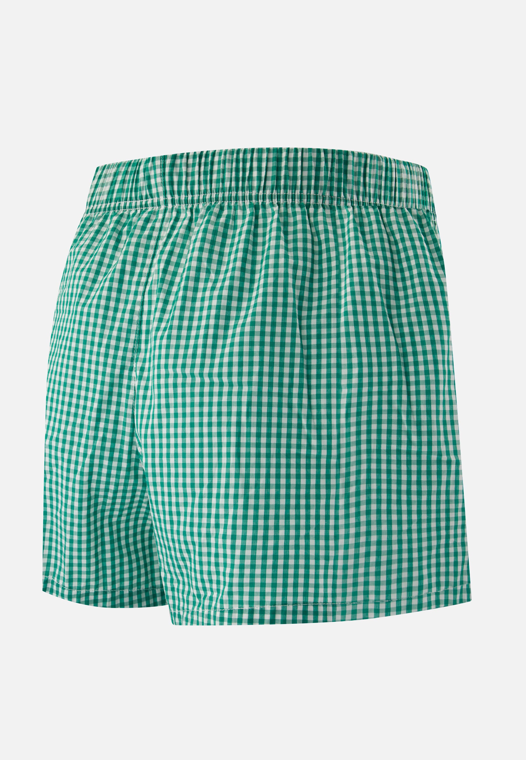 Green checked cotton boxer shorts - Jacques Carreaux Vichy Mint Green