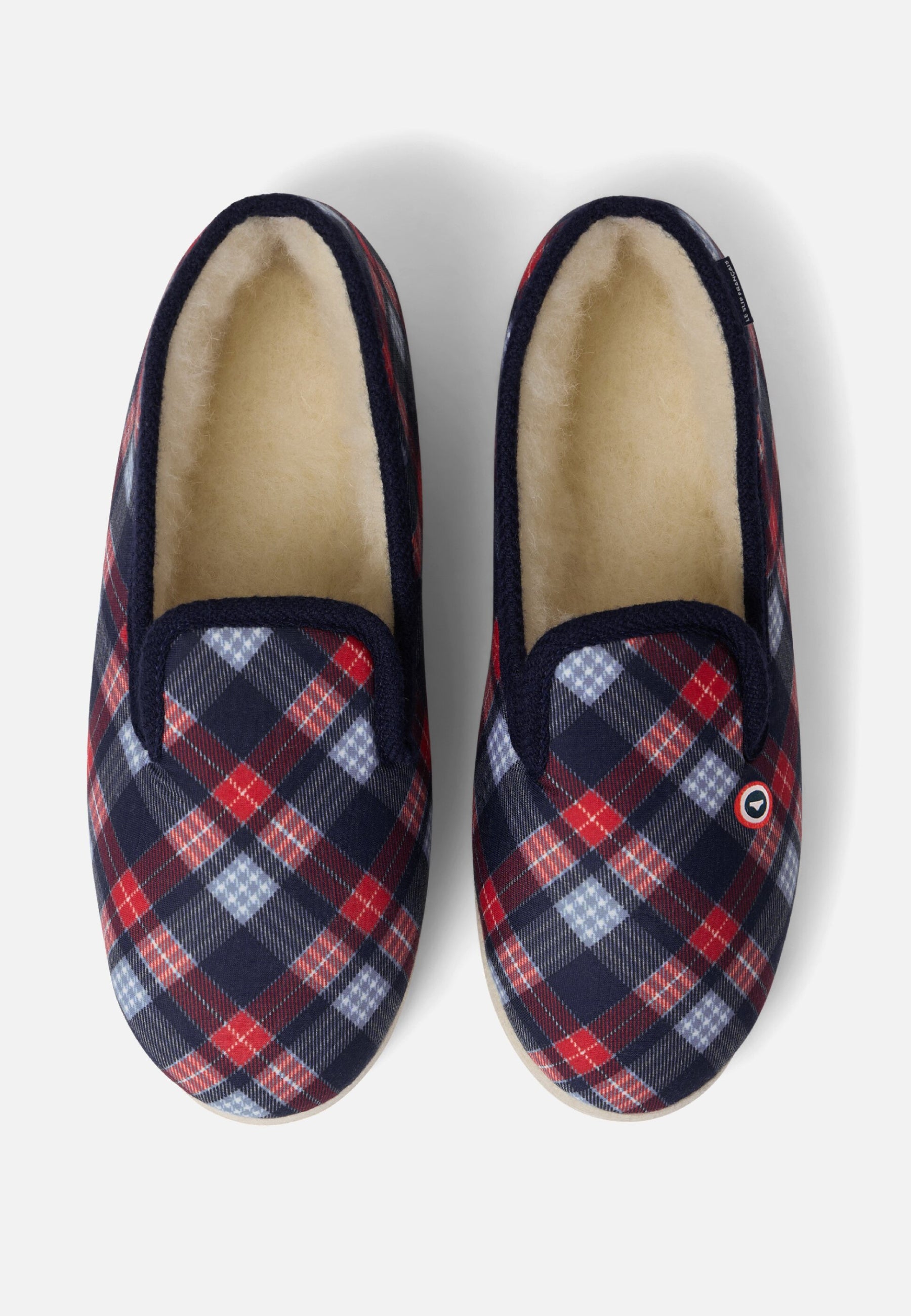 Chaussons d'intérieur en laine - Pantoufles Tartan